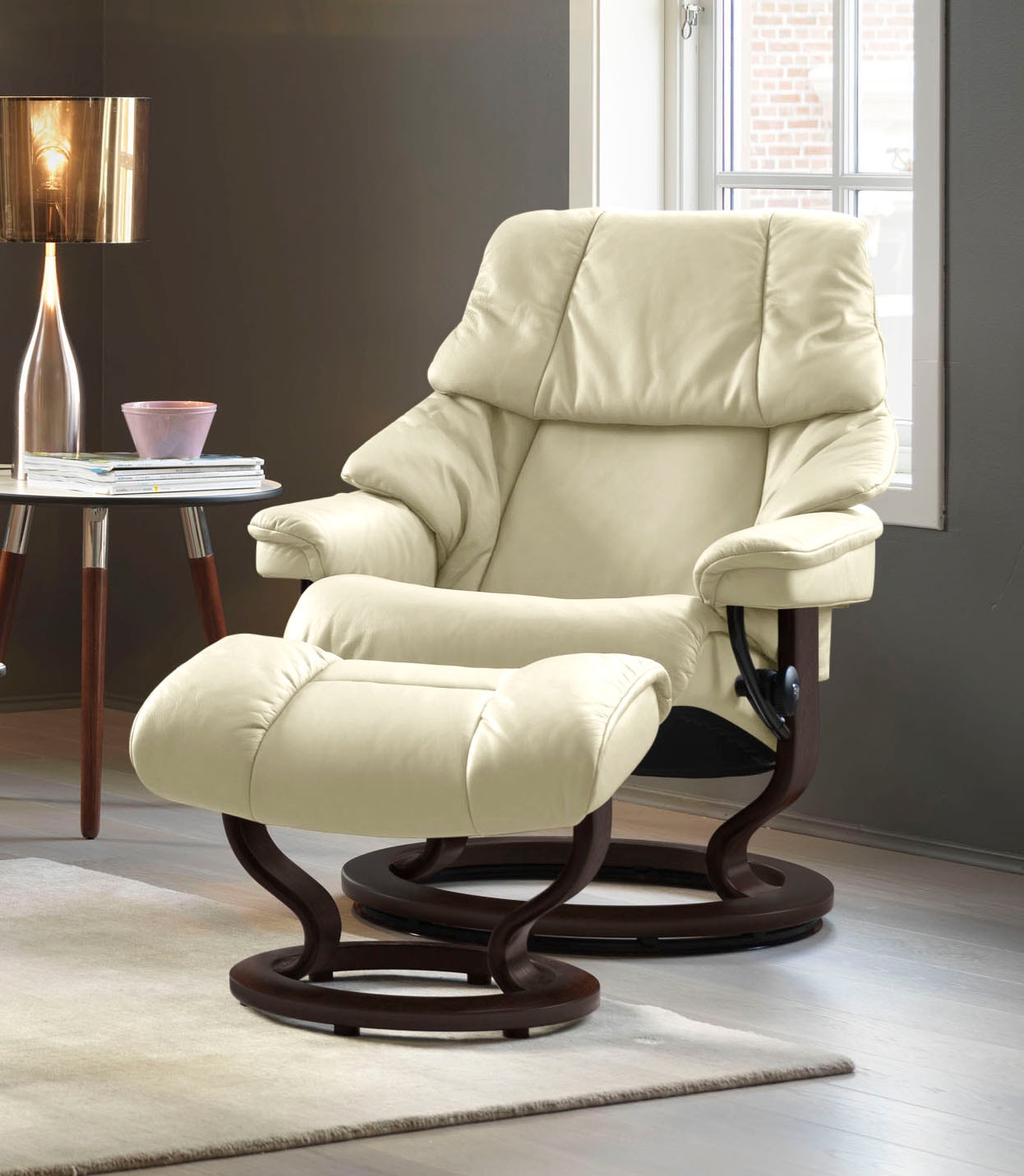 Stressless Fußhocker "Reno", mit Classic Base, Gestell Braun