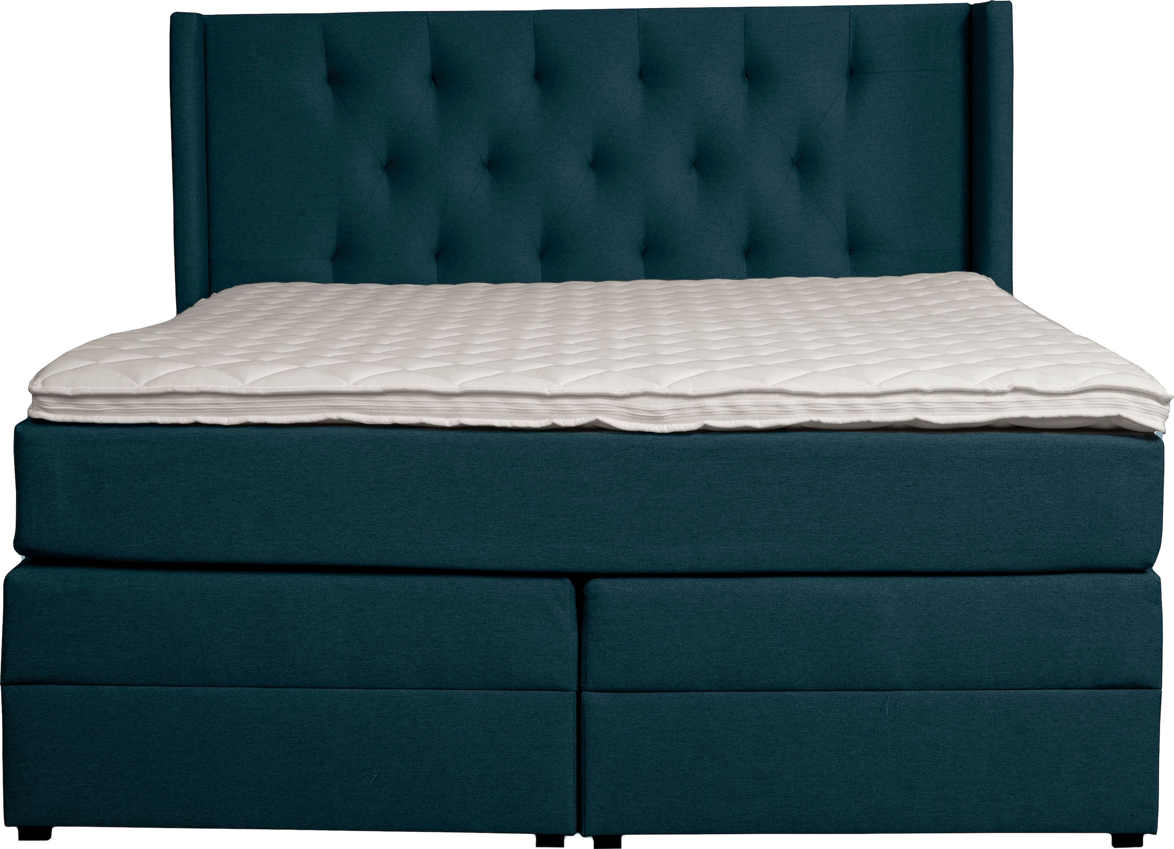 Home affaire Boxspringbett »Elegance« mit schöner Knopfheftung, in den Härtegraden H2 & H3, inkl. Schubladen