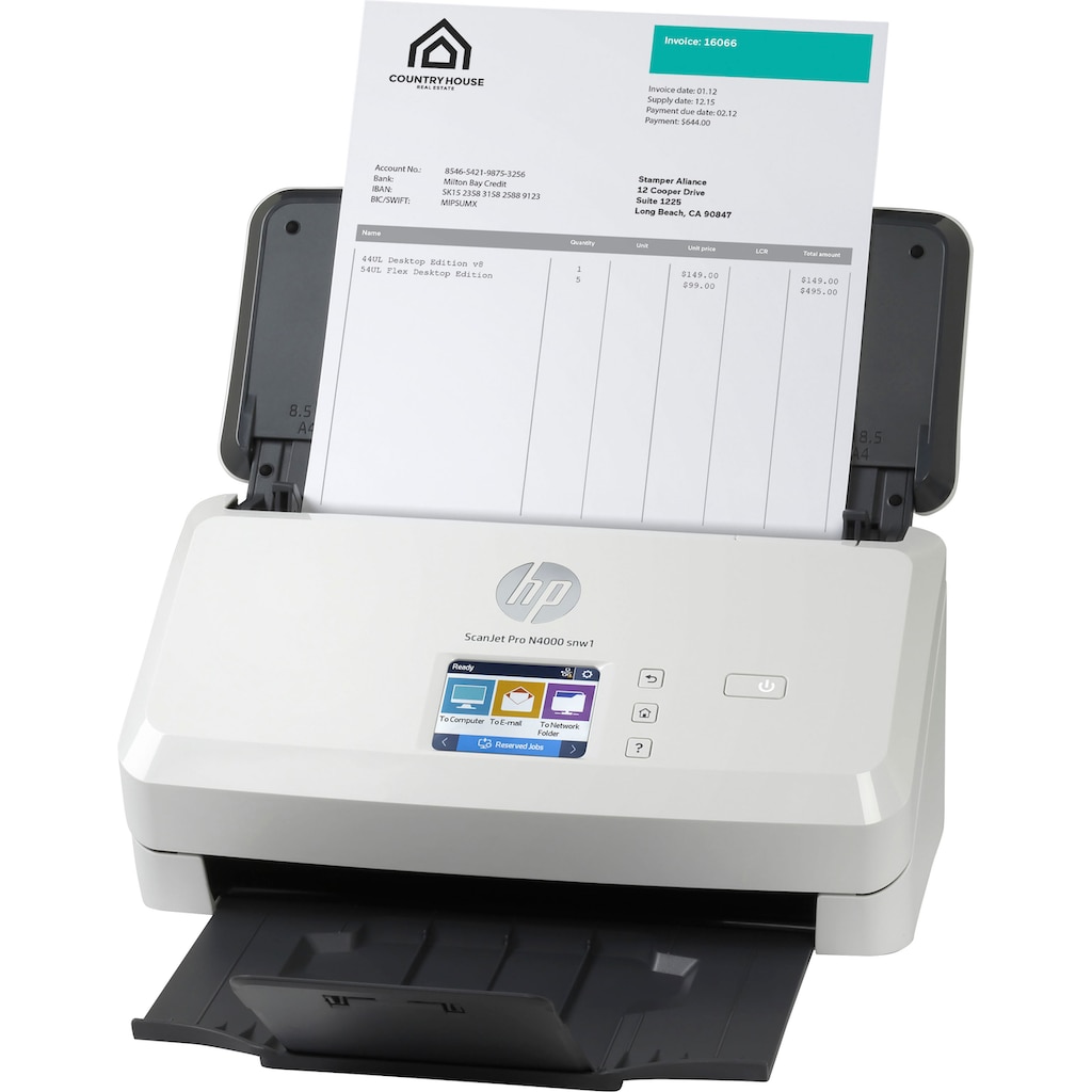 HP Einzugsscanner »ScanJet Pro N4000 snw1«