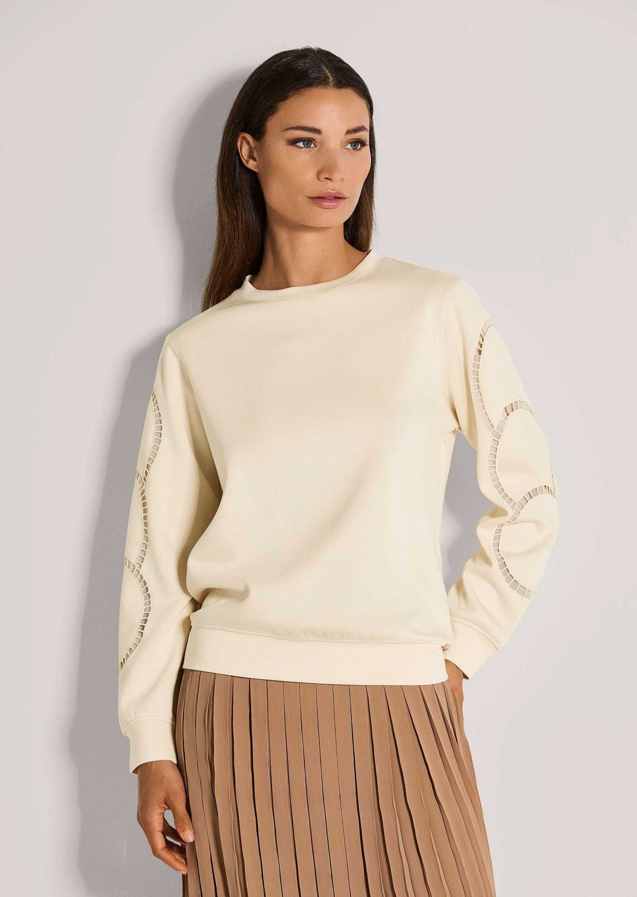 MADELEINE Langarmshirt »Sweatshirt Langarm-Oberteil mit Mesh-Details«