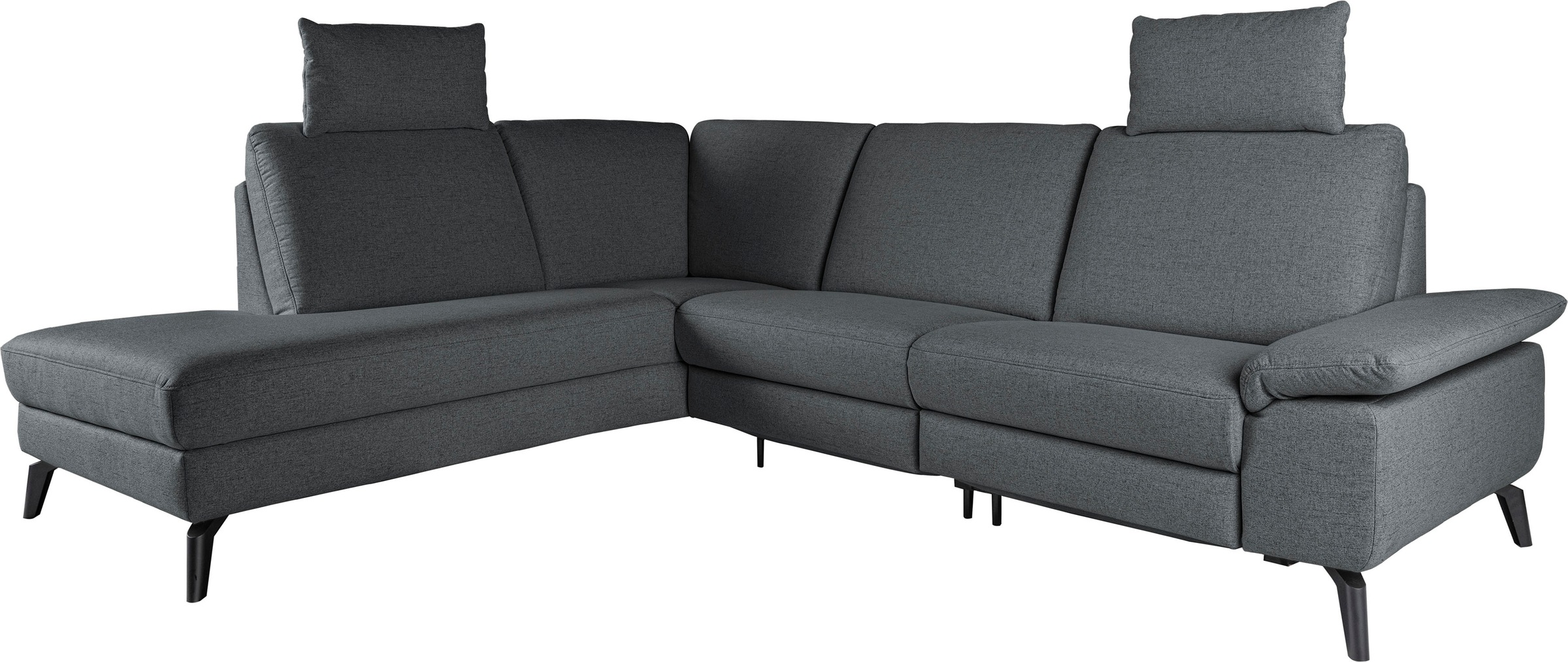 Ecksofa, inkl. Kopfstützen, wahlweise mit Relaxfunktion, Breite: 243 cm