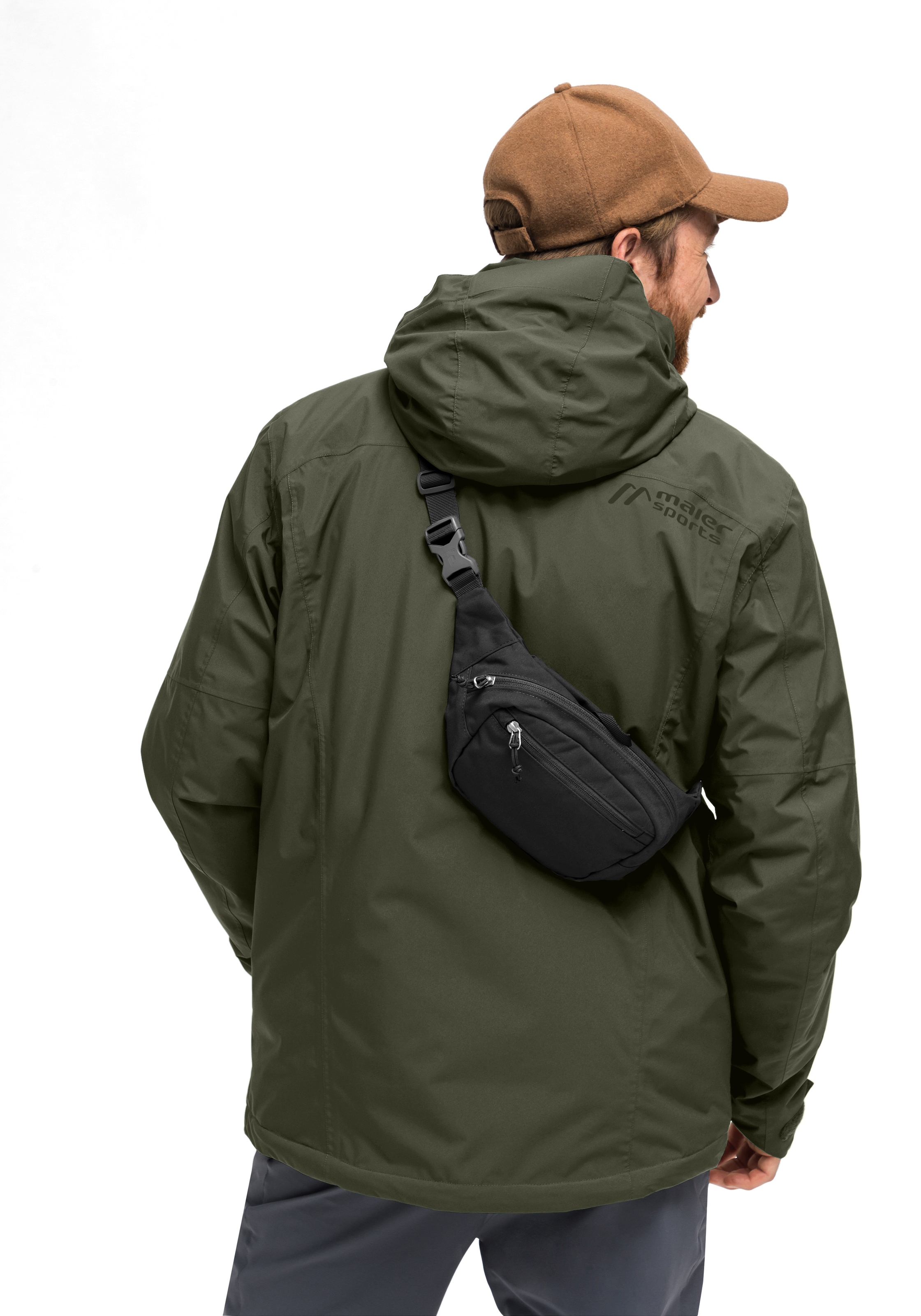Maier Sports Regenjacke »Metor Therm Rec M« warme Herren Jacke mit Kapuze, Winterjacke wasserdicht atmungsaktiv