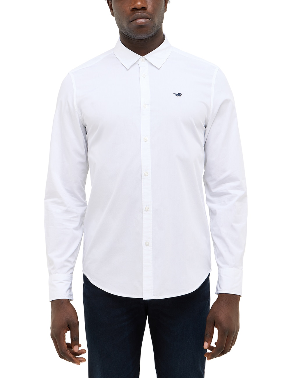 MUSTANG Langarmhemd "Herren Style Canton" günstig online kaufen