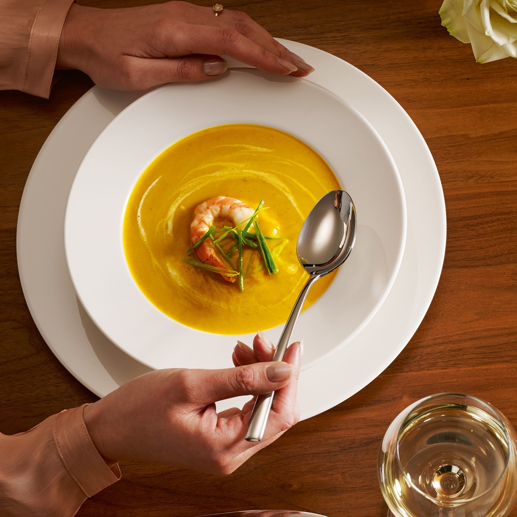 Villeroy & Boch Esslöffel »Tafellöffel Piemont 207 mm 6er Set silber« Spülmaschinenfest
