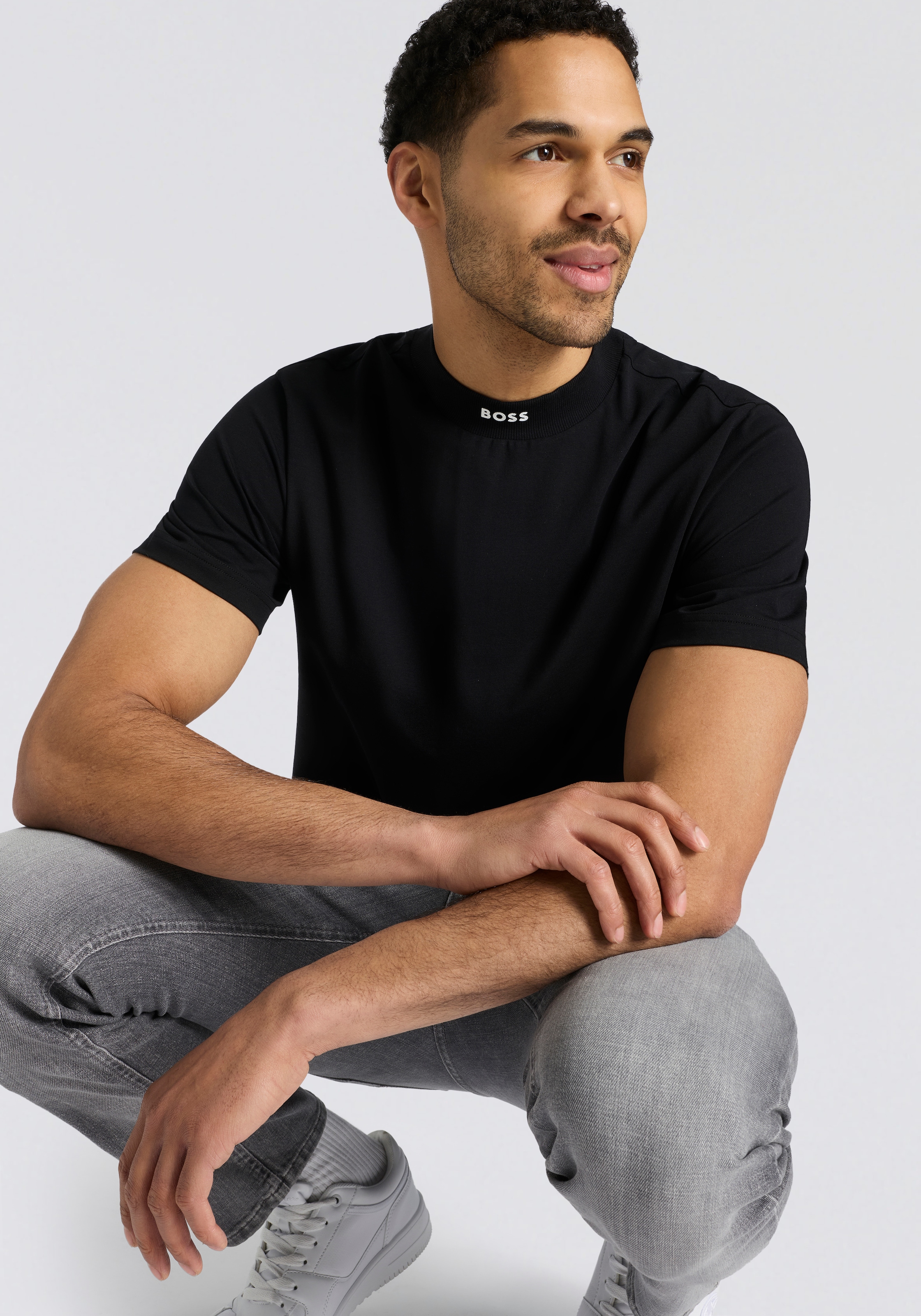 BOSS GREEN T-Shirt »Tee Collar« aus Stretch-Baumwolle, relaxed fit