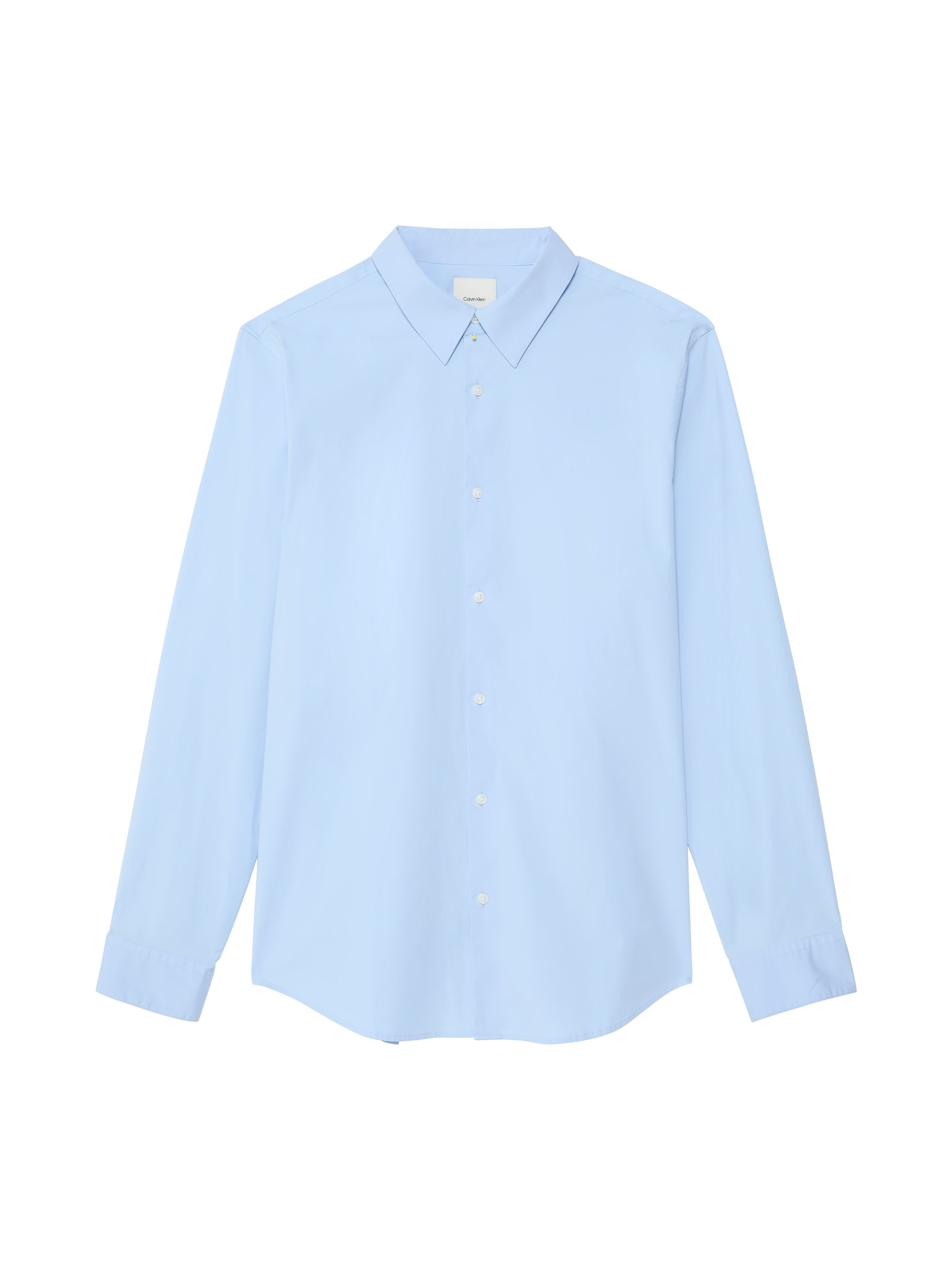 Calvin Klein Langarmhemd »LONG SLEEVE SOLID STRETCH SLIM SHIRT« slim fit, in Unifarbe