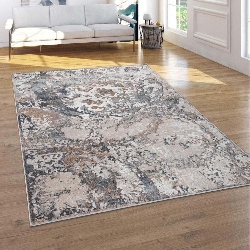 Sale Marke des Monats Paco Home Teppich »Neferu 970«, rechteckig, 9 mm Höhe, Kurzflor, florale Ornamente, 3D-Optik, ideal im Woh Sale Marke des Monats Paco Home Teppich »Neferu 970«, rechteckig, 9 mm Höhe, Kurzflor, florale Ornamente, 3D-Optik, ideal im Woh