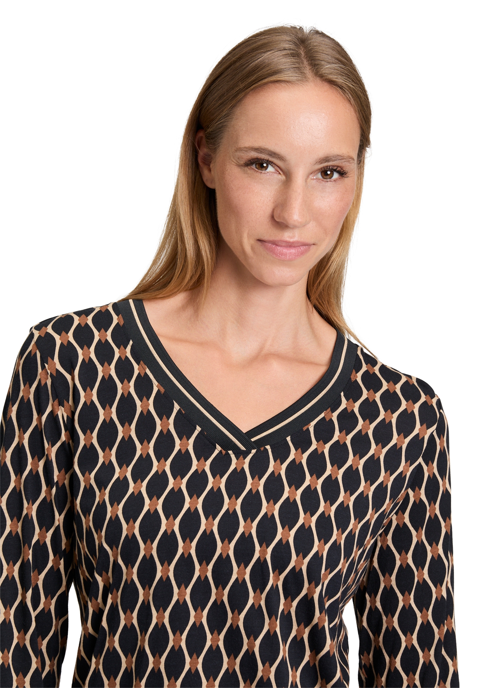 Betty Barclay Kurzarmshirt »Betty Barclay Damen Blusenshirt mit V-Ausschnitt«, (1 tlg.)