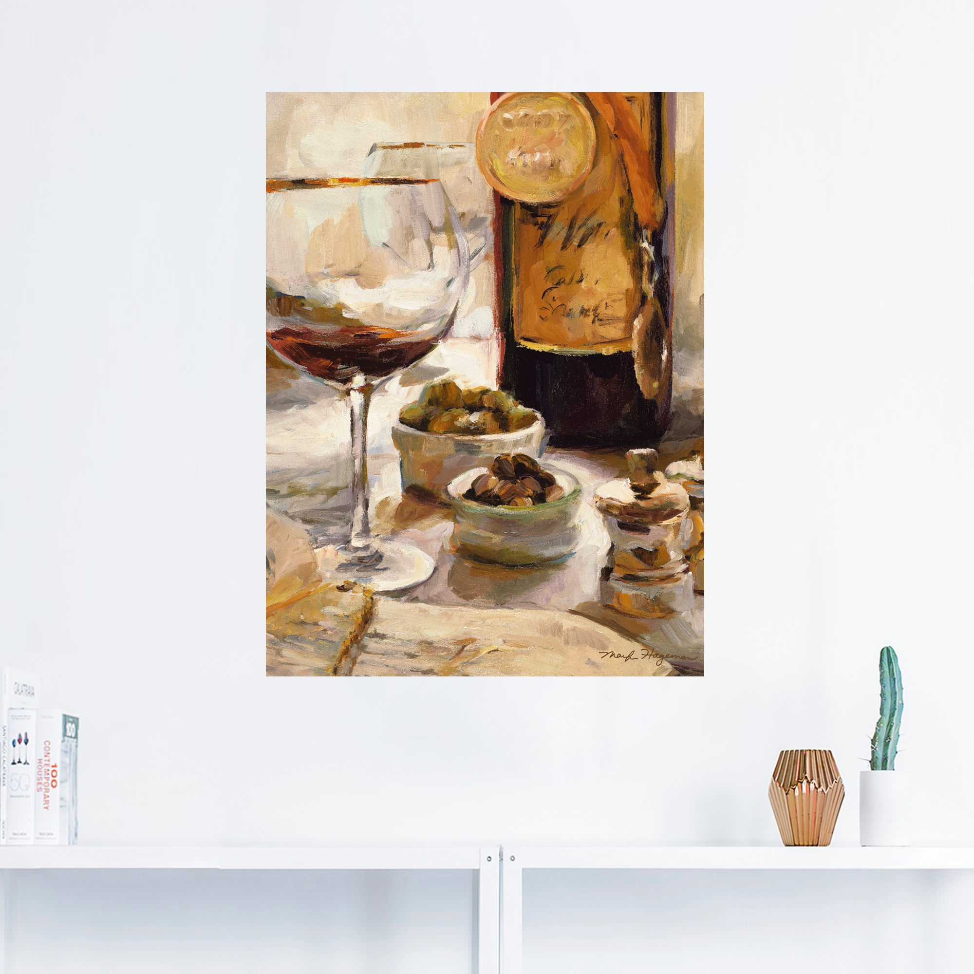 Artland Wandbild »Ausgezeichneter Wein«, Getränke, (1 St.), als Leinwandbild, Poster in verschied. Größen