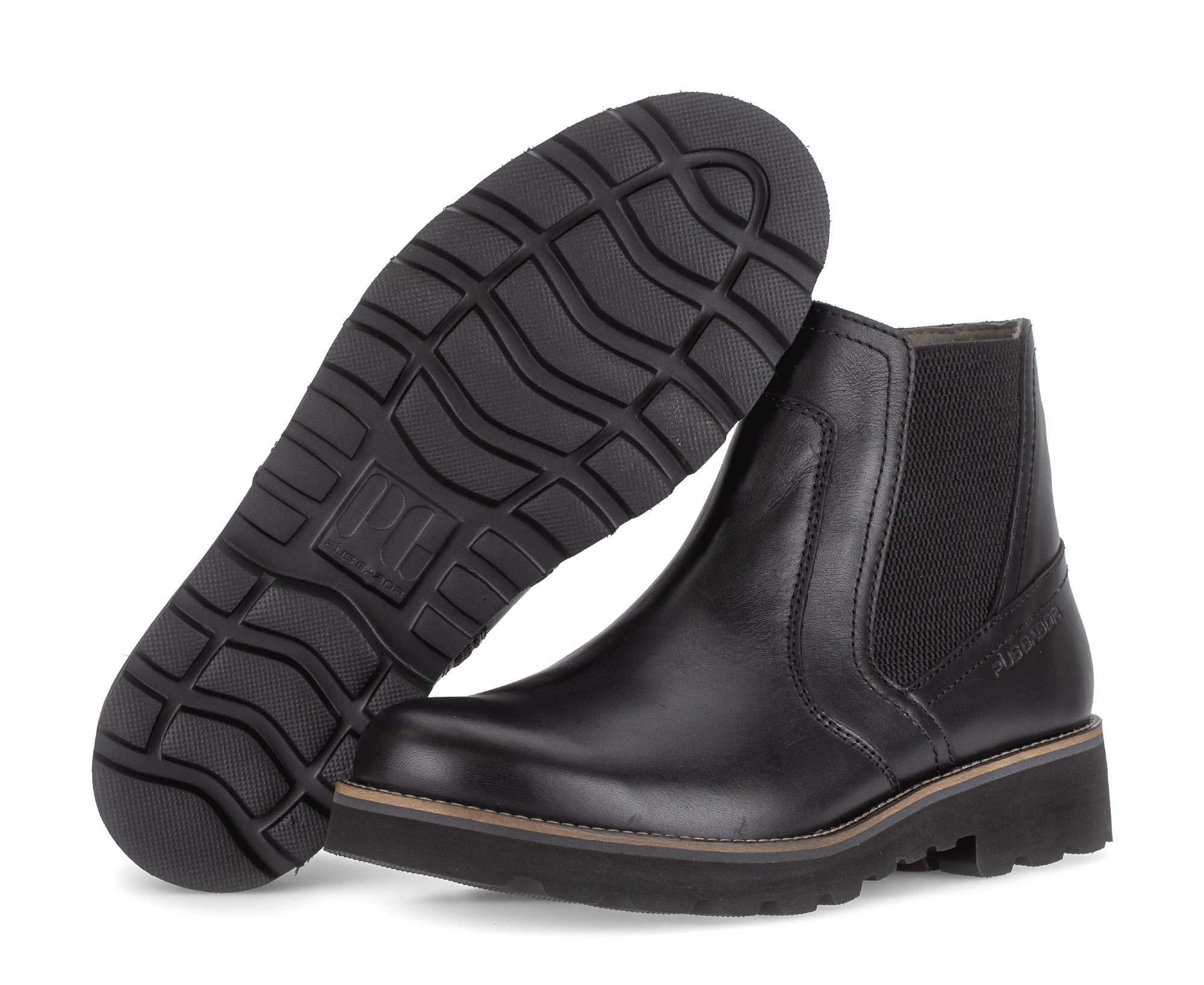 Pius Gabor Chelseaboots, Stiefelette, Businessschuh mit Ziernähten, Schuhweite G (= weit)