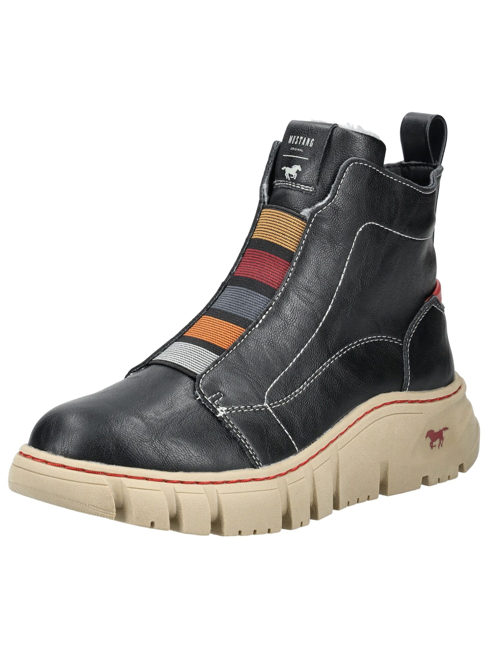 Mustang Shoes Stiefelette "Mustang Shoes Stiefelette Lederimitat" günstig online kaufen