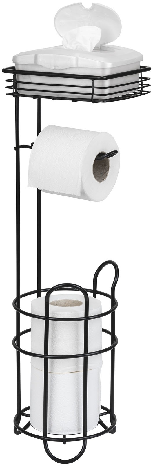 WENKO Toilettenpapierhalter "Toilettenpapierhalter mit Ablage" freistehende günstig online kaufen