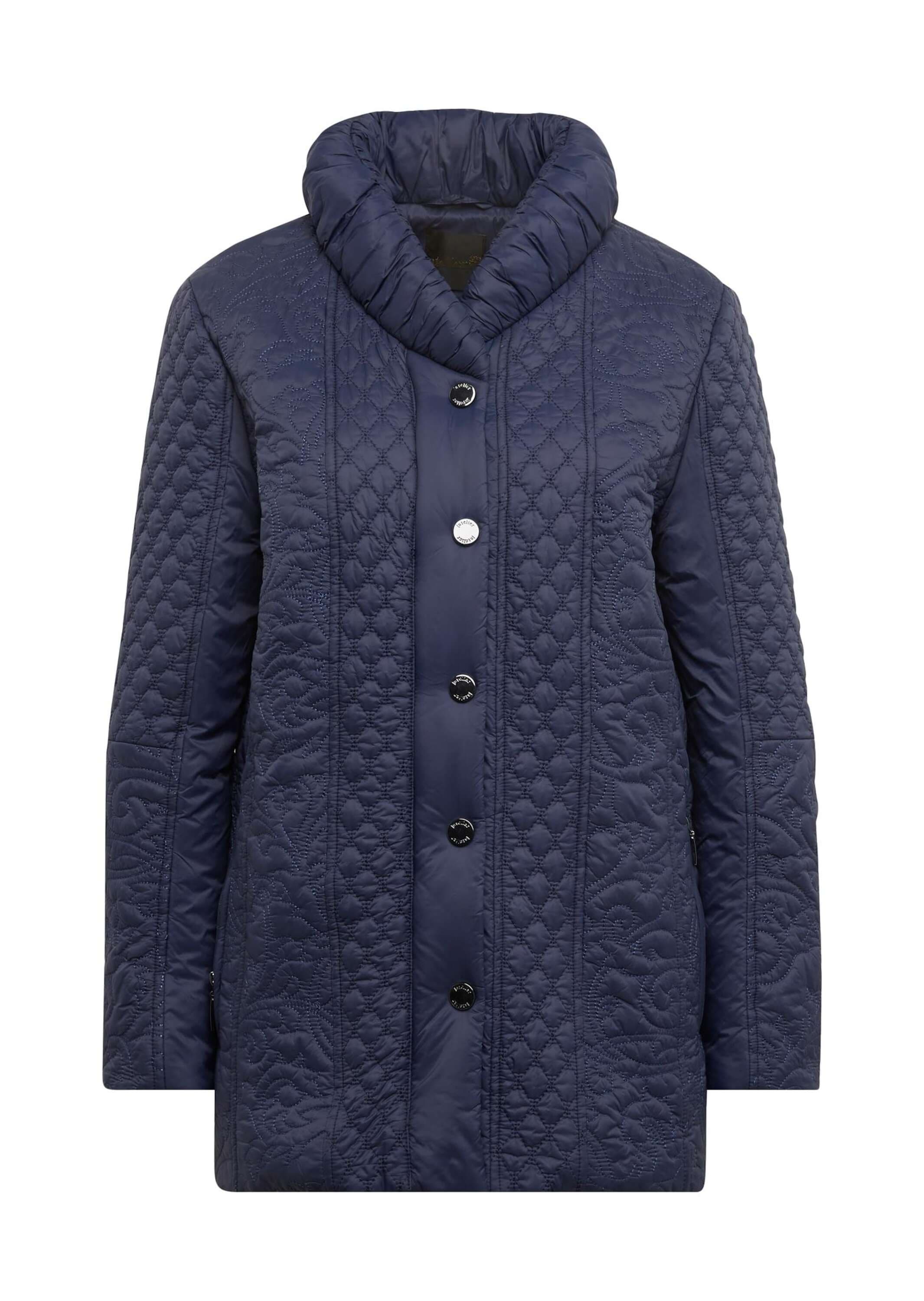 GOLDNER Langmantel "Kurzgröße Jacke mit attraktivem Stepp-Mustermix" günstig online kaufen