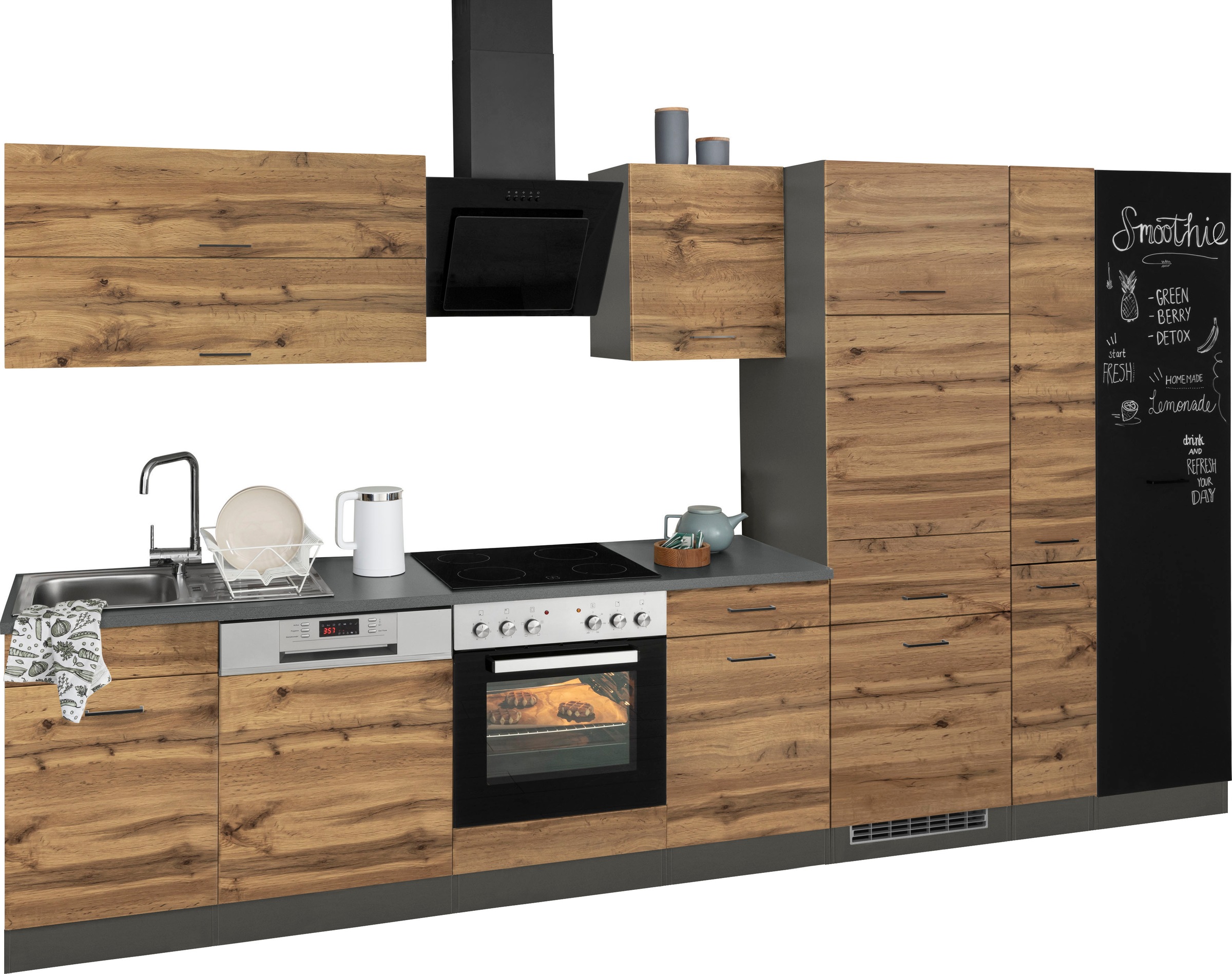 Thumbnail - KOCHSTATION Küchenzeile "KS-Trier" ohne E-Geräte, Breite 360 cm