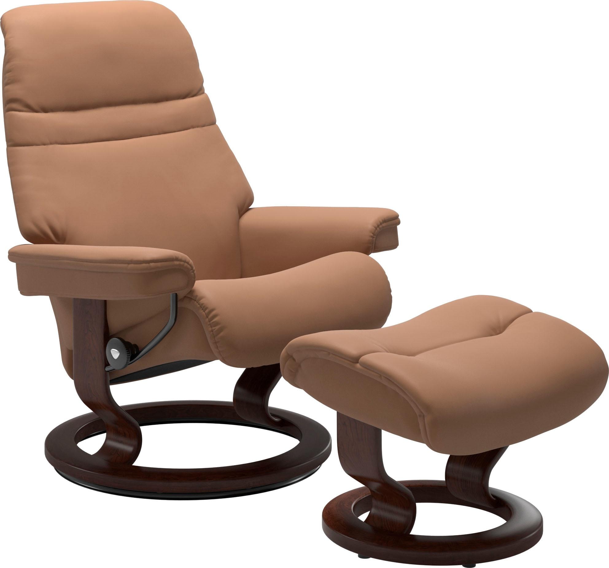 Stressless Fußhocker "Sunrise", mit Classic Base, Gestell Braun günstig online kaufen