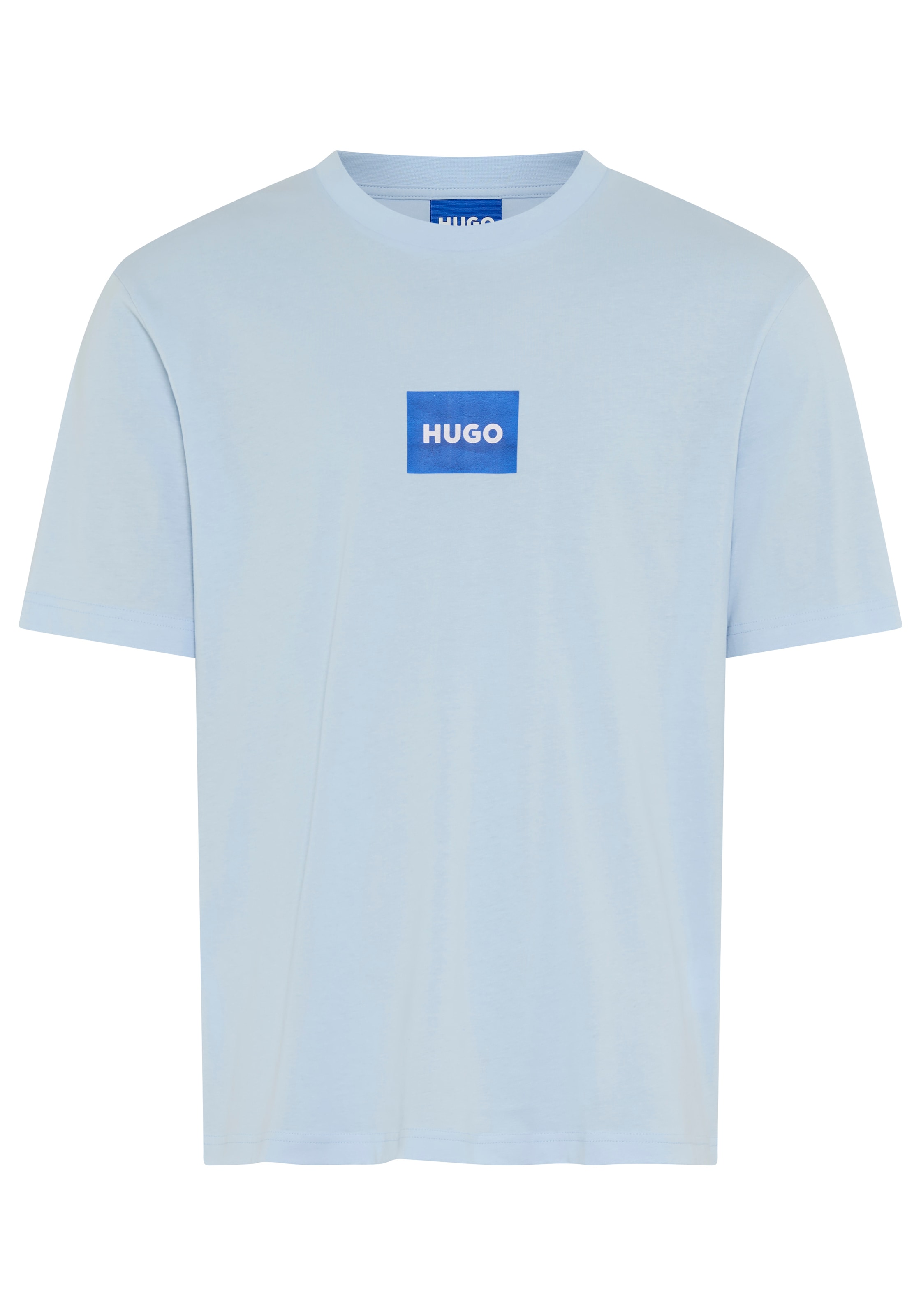 HUGO Blue T-Shirt Regular Fit, Kurzarm, Hugo-Print günstig online kaufen