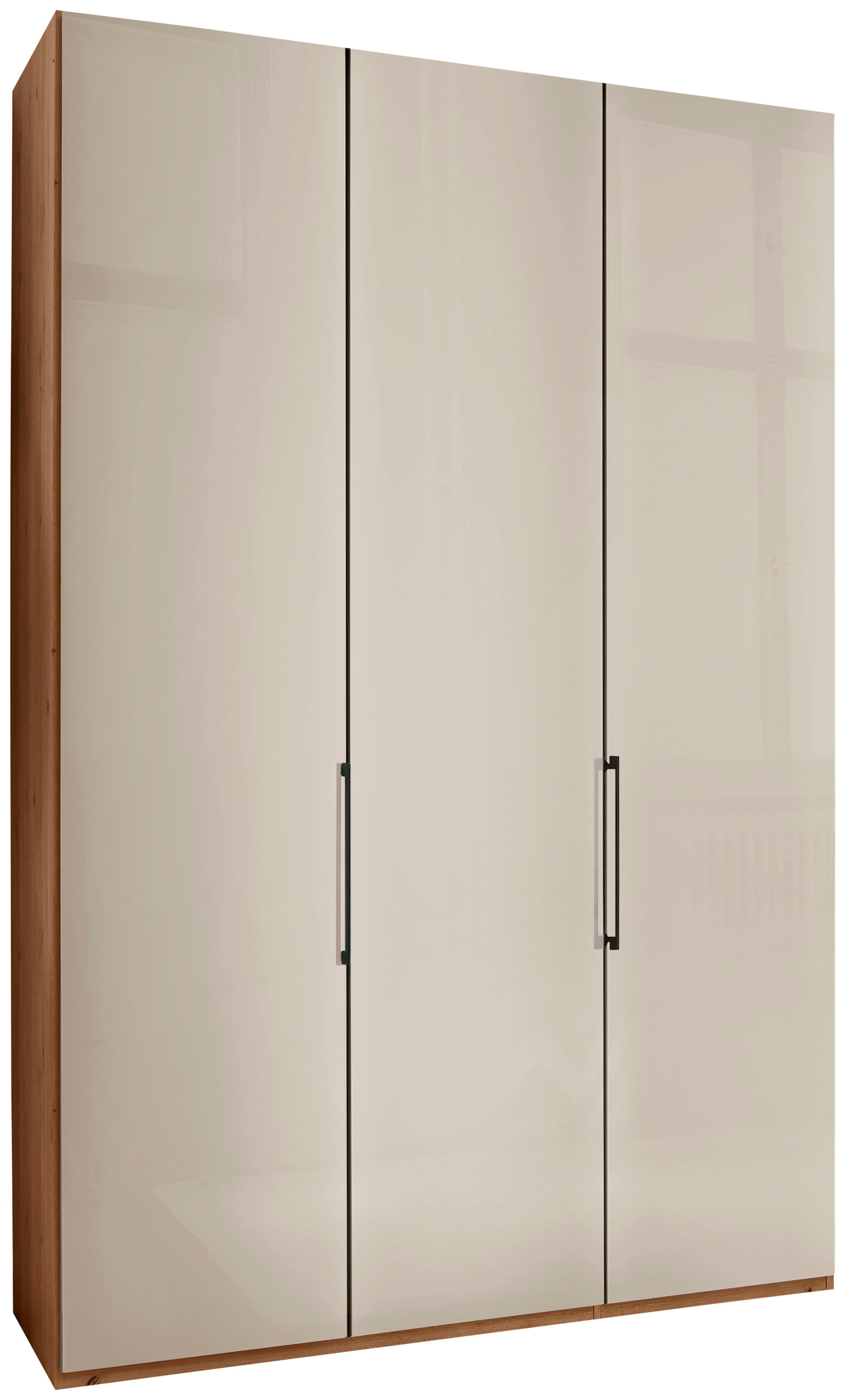 WIEMANN Kleiderschrank "Monaco, Made in Germany, edle Glasfront, in verschiedenen Farben," hochwertige Beschlägen inkl. Dämpfung