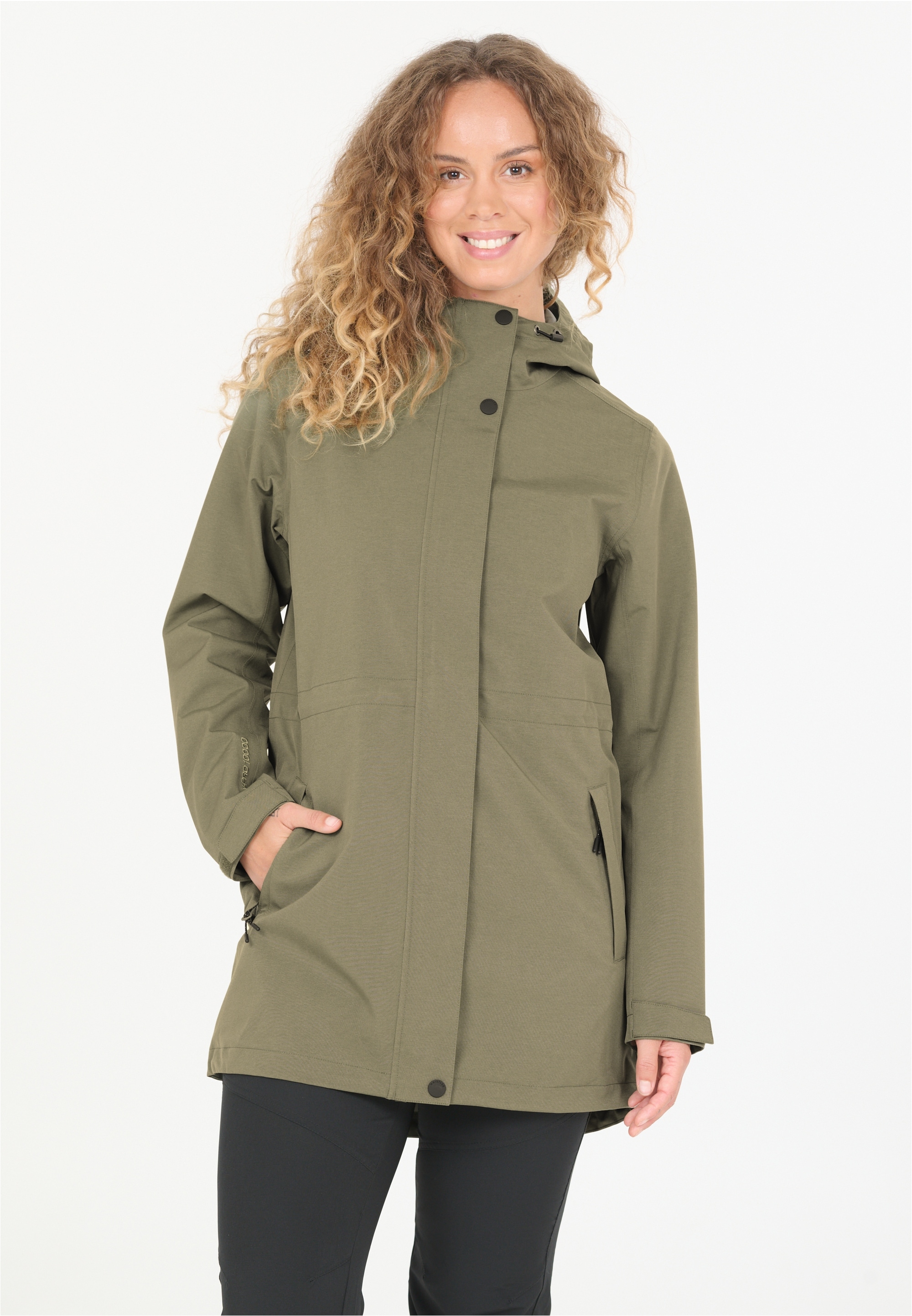 Outdoorjacke WHISTLER "Aylie", Damen, Gr. 38, braun, 100% Polyester, unifarben, normal, hoch geschlossener Ausschnitt, Jacken Outdoorjacke, Bionic Finish