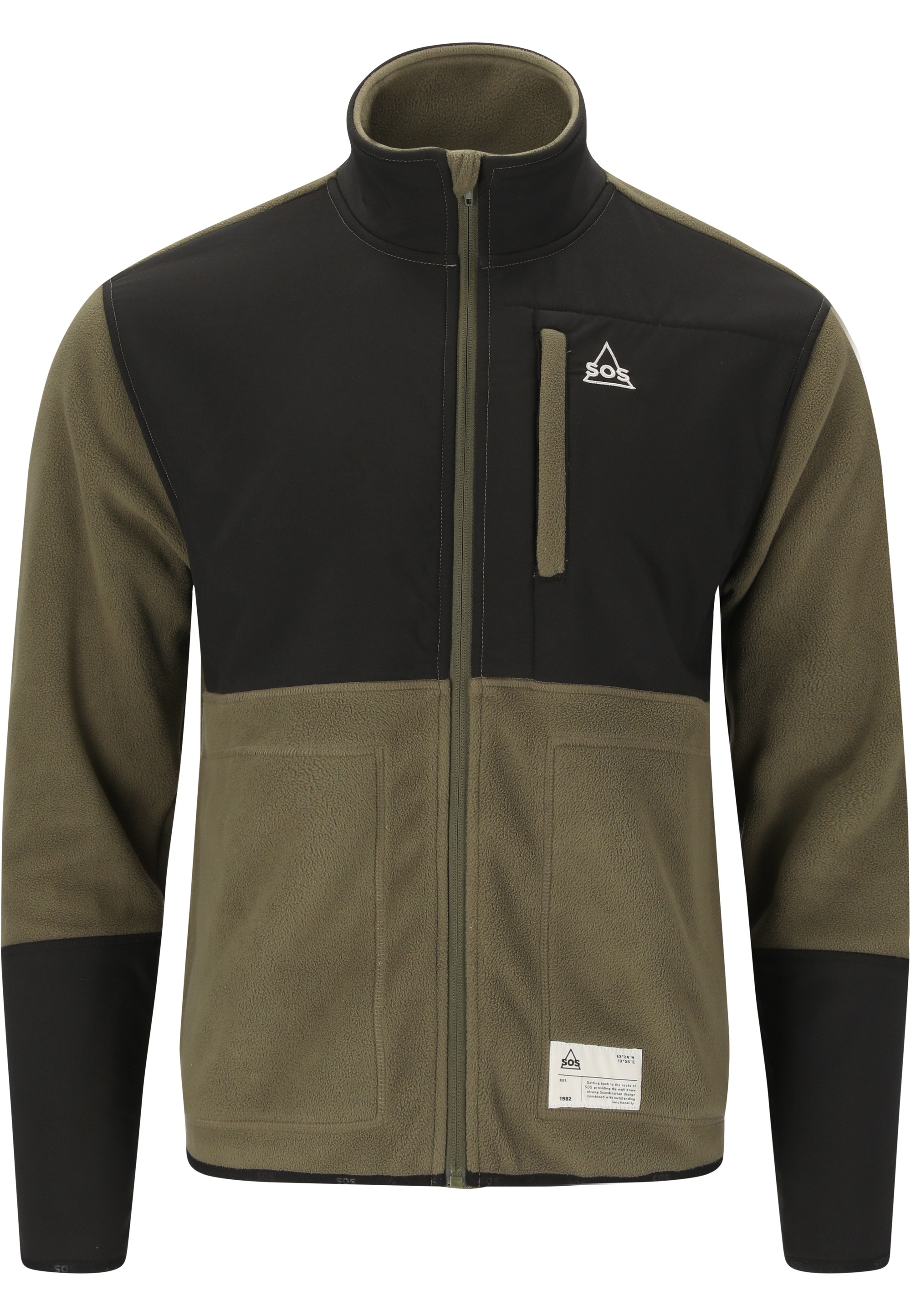SOS Fleecejacke »Laax«, mit temperaturregulierender Funktion