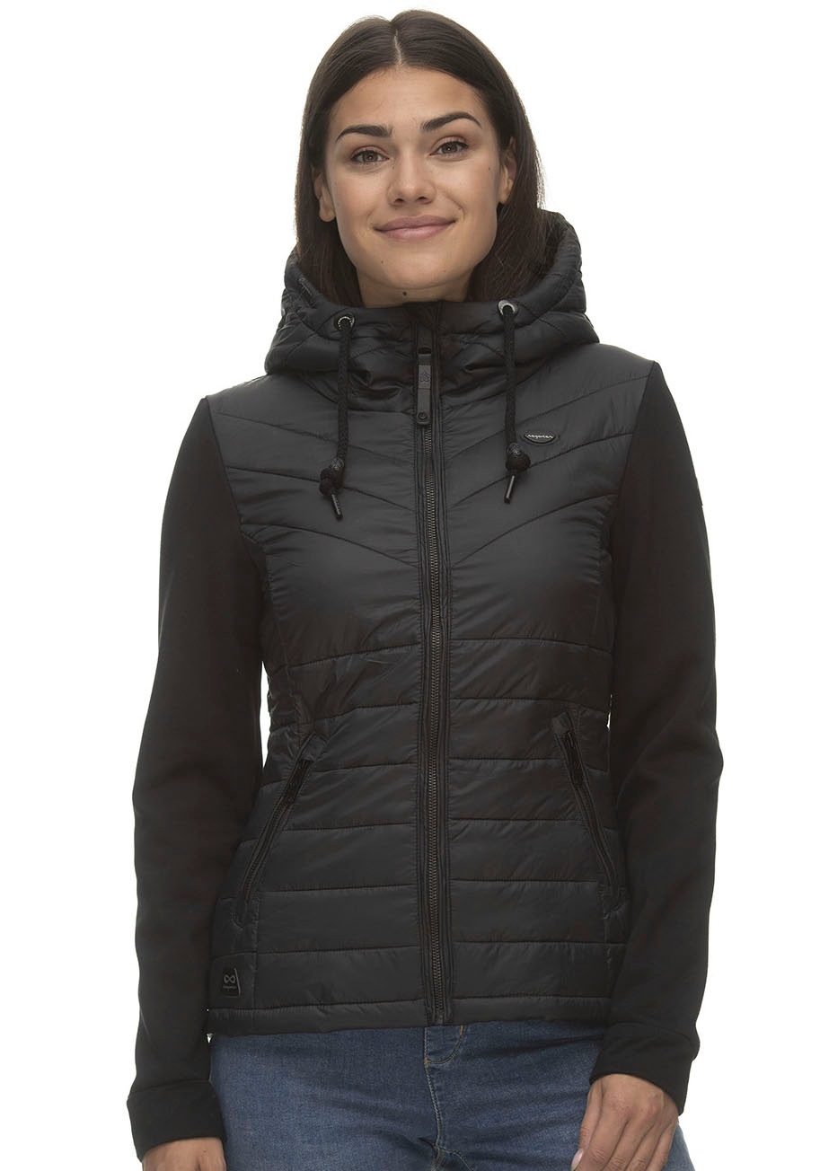 Ragwear Steppjacke »LUCINDA« mit Kapuze aus modernem Materialmix mit Kapuze