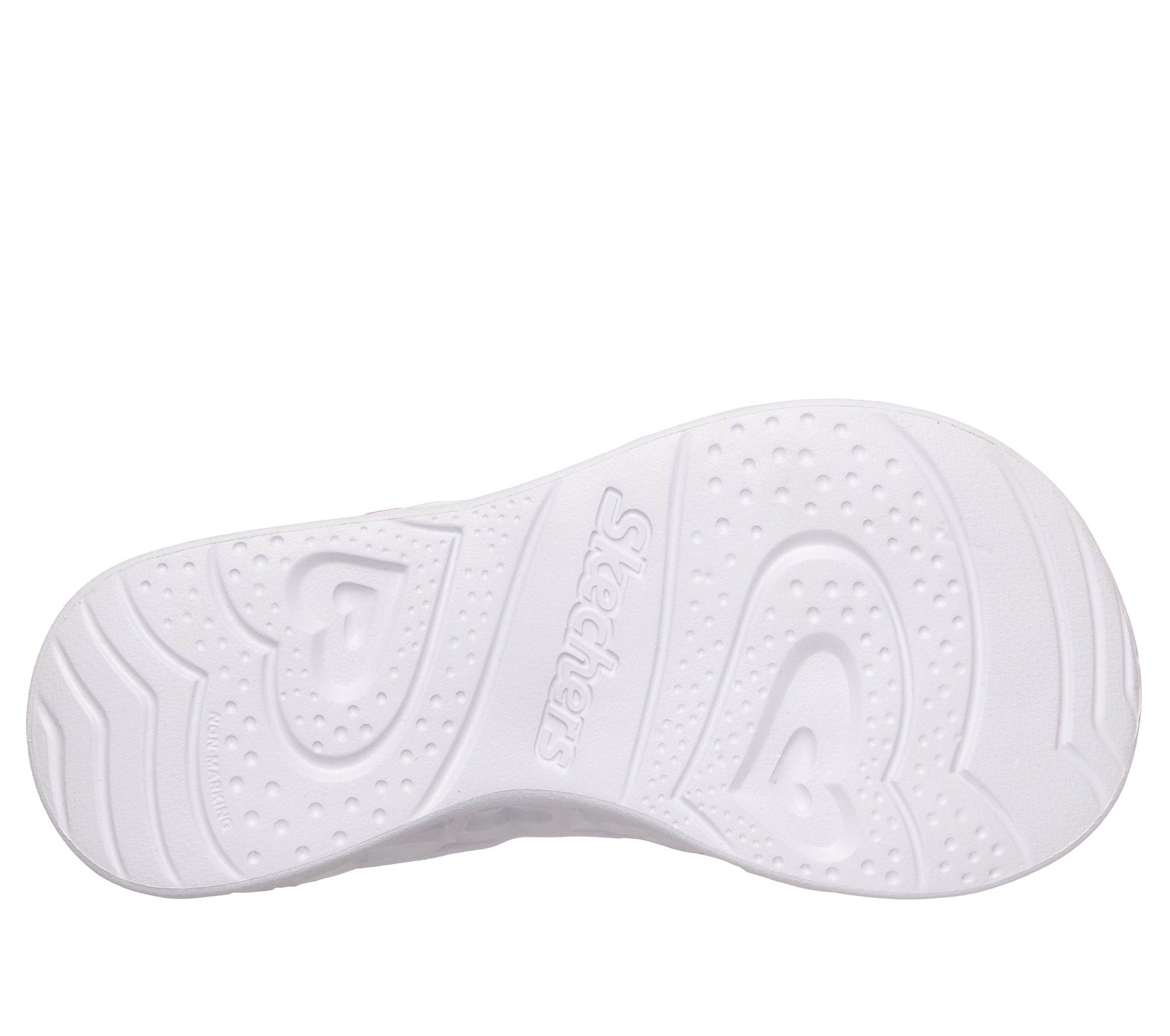 Sandale SKECHERS "HEART LIGHTS SANDALS", Mädchen, Gr. 32, violett, Lederimitat, Glitzer, Schuhe Sandale, Sommerschuh mit Klettverschluss, Größenschablone zum Download 2