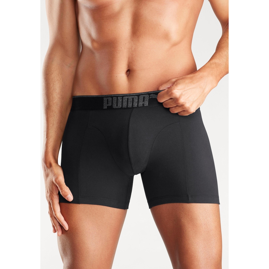 PUMA Boxershorts »Lifestyle Sueded Cotton Boxer 3P« (Packung 3 St.)