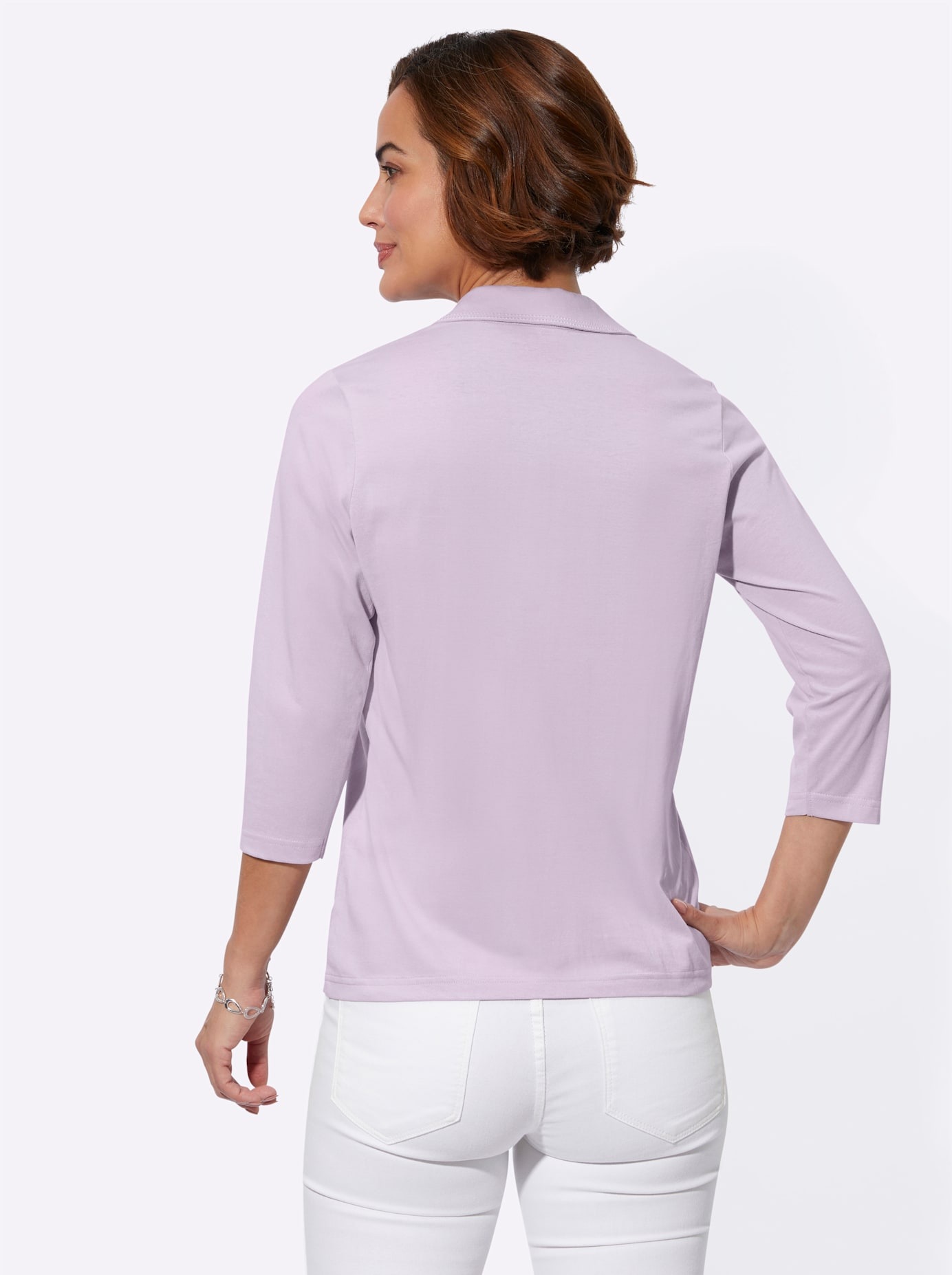 Classic Basics Poloshirt Lilac Size 50 4