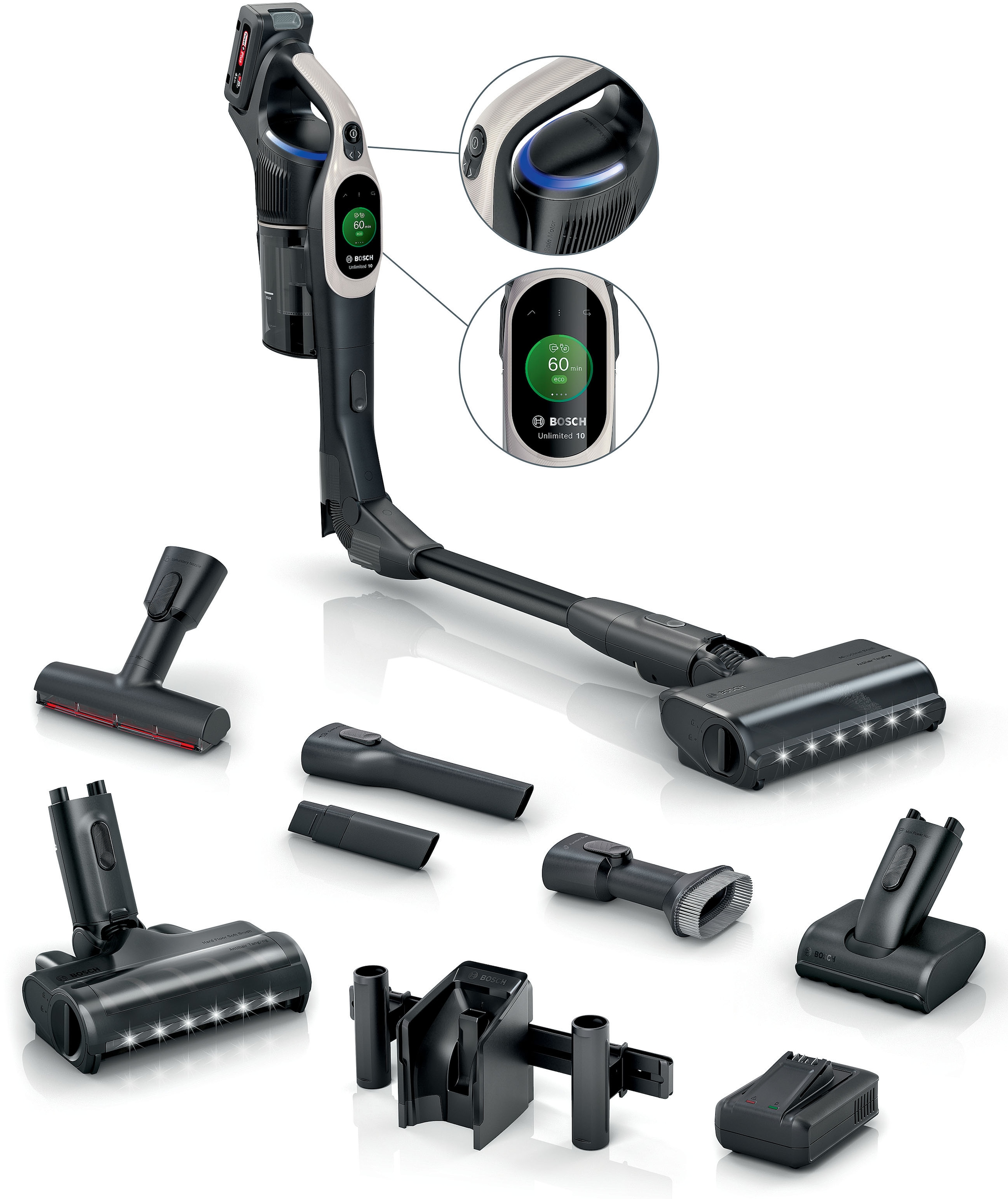 BOSCH Akku-Stielstaubsauger "Unlimited 10 BKS1051GQC, MicroClean™ Technolog günstig online kaufen