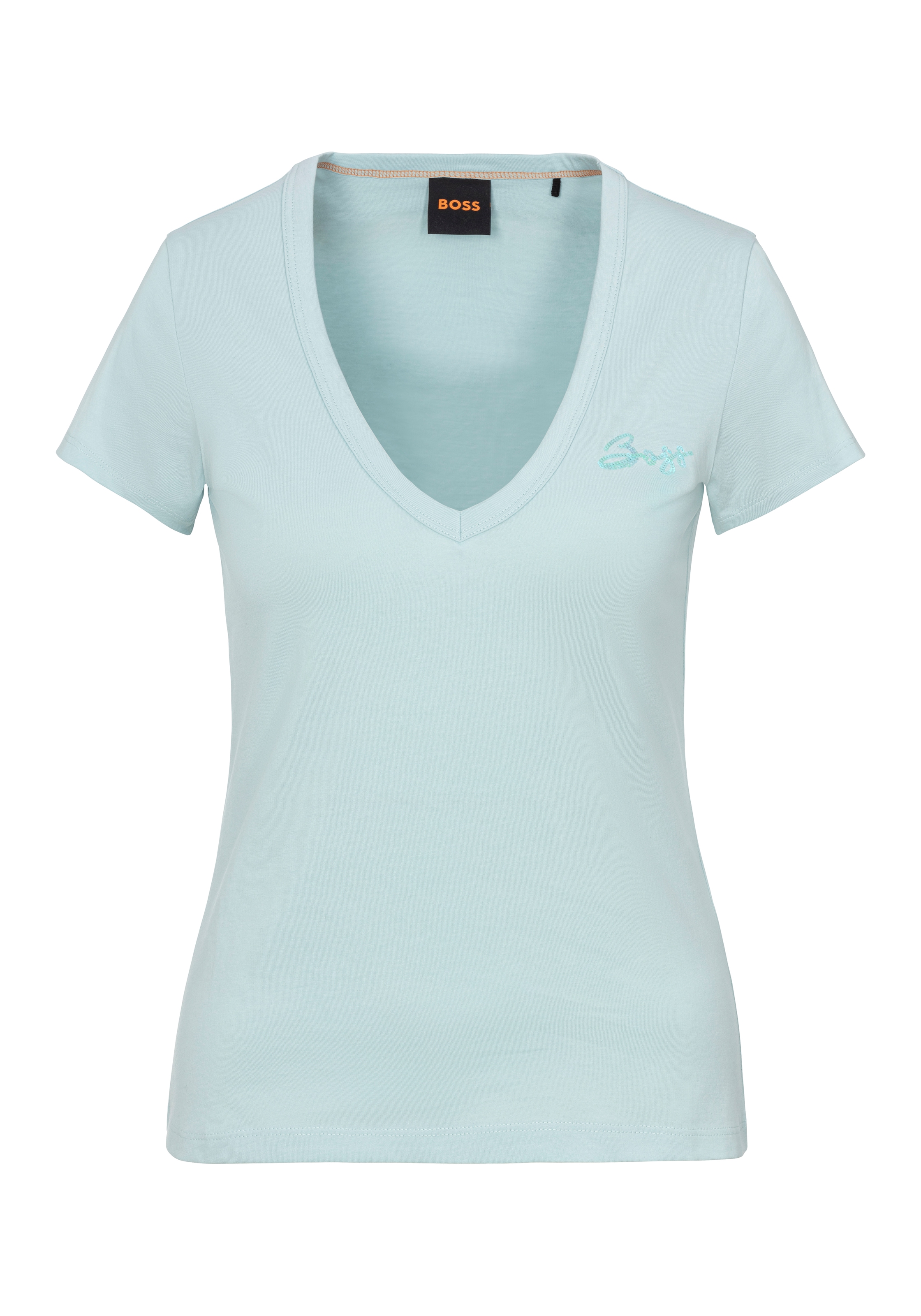 BOSS ORANGE V-Shirt "C Eslane 4", mit Logoschriftzug günstig online kaufen