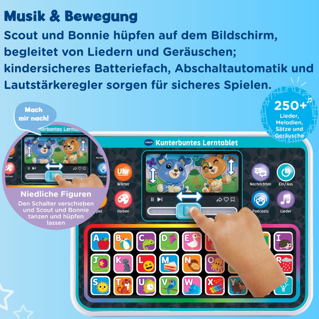 Vtech® Lerntablet »Vtech Baby, Kunterbuntes Lerntablet« mit leuchtender Tastatur