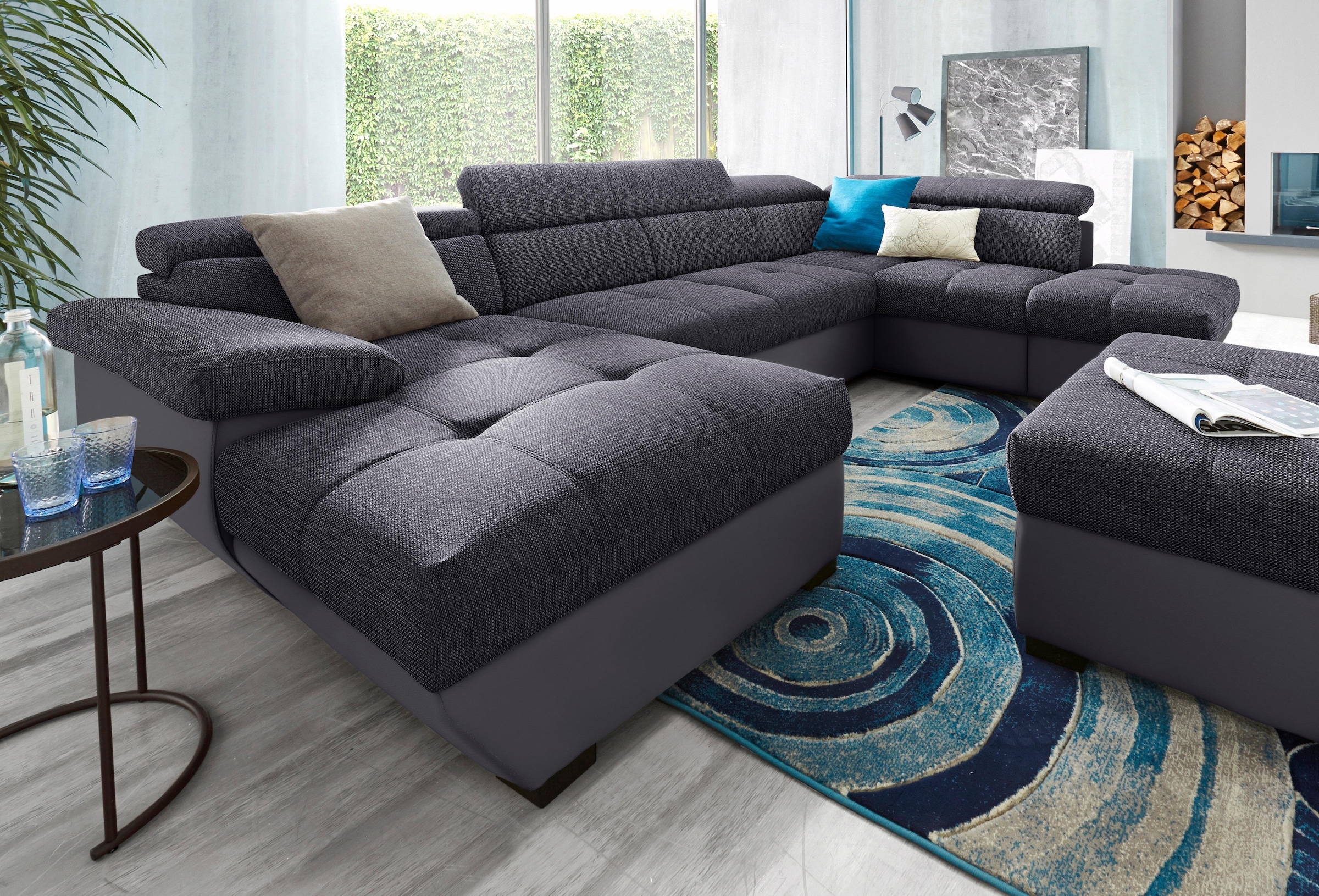 COTTA Wohnlandschaft "Speedway U-Form" mit Kopfteilverstellung, wahlweise m günstig online kaufen