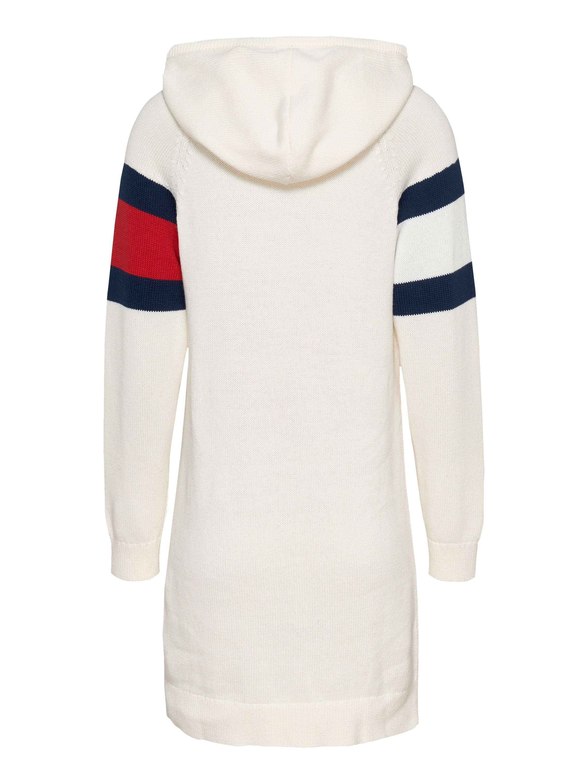 Tommy Jeans Strickkleid »TJW FLAG HOOD SWEATER DRESS EXT«, mit Logo-Flag