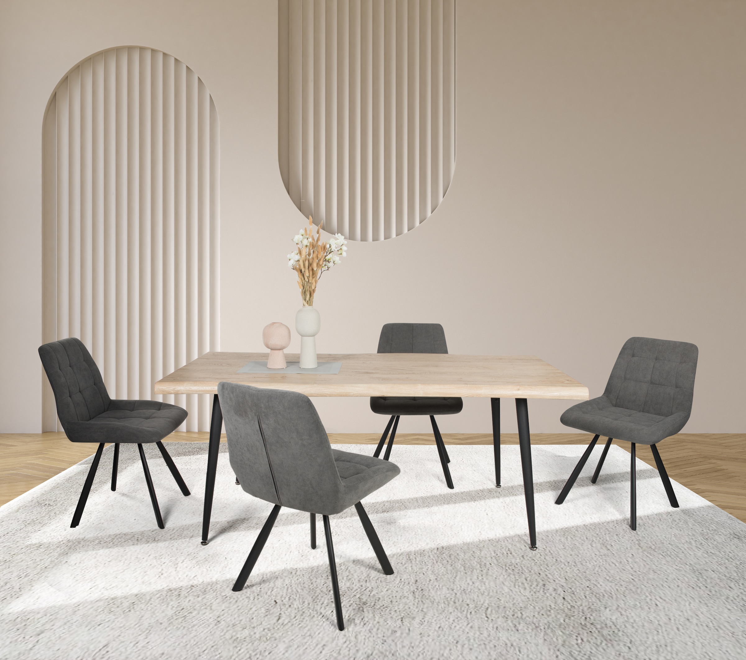 Duo Collection Essgruppe "Esszimmergruppe Tailin & Elli" Set, 5-tlg., 5 Stk günstig online kaufen