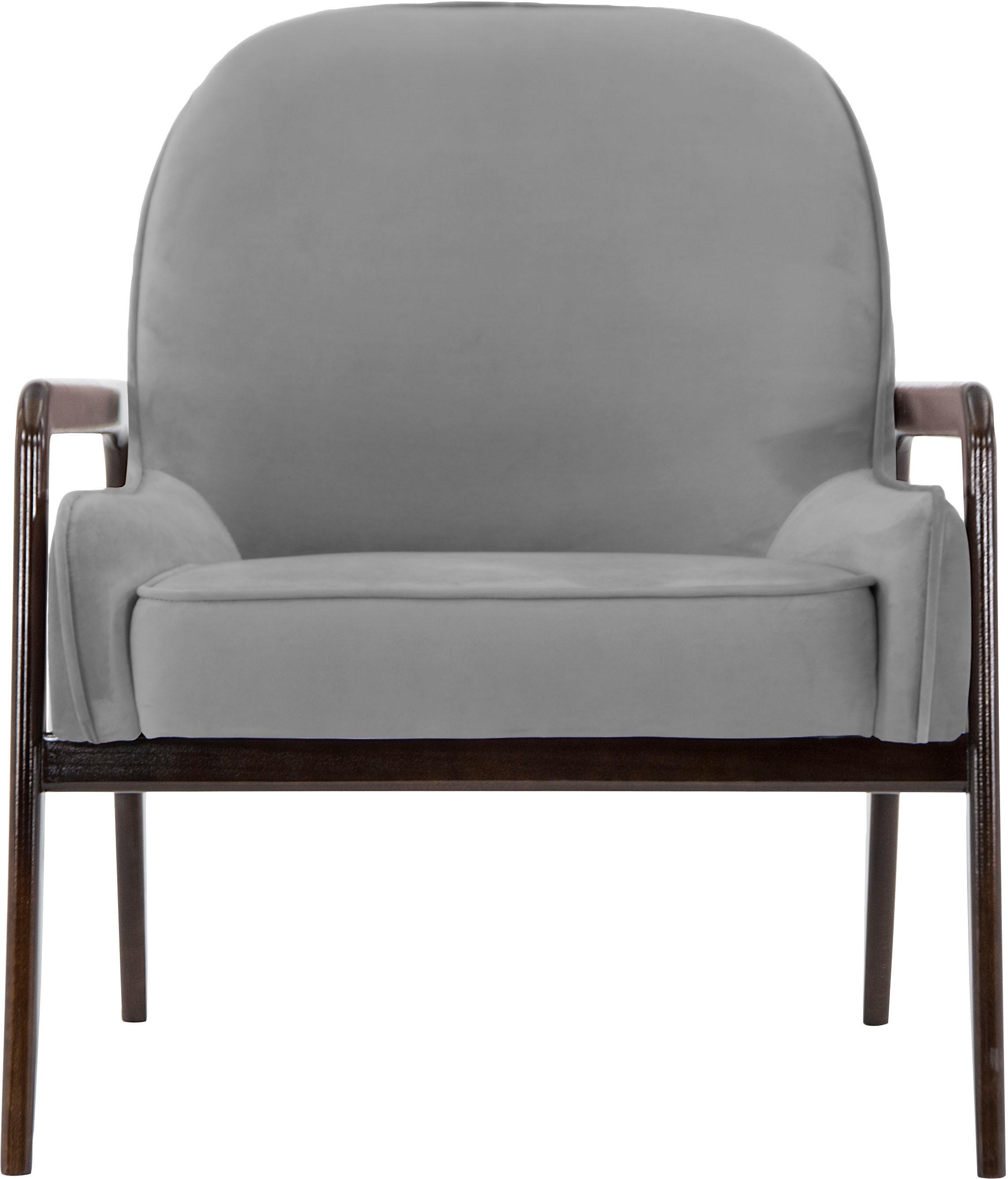 Home affaire Sessel "Braga" wahlweise mit Gestell aus Eiche in dunkel oder günstig online kaufen