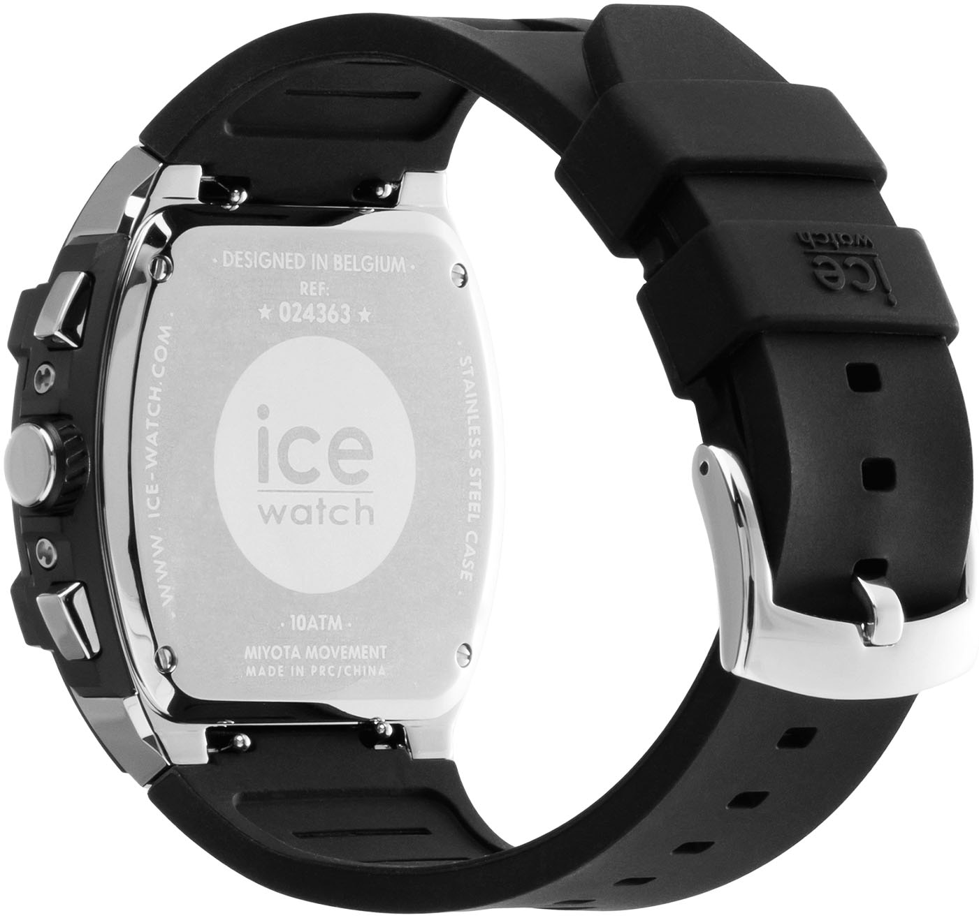 ice-watch Chronograph »ICE boliday - Steel - Large - CH«, Armbanduhr, Quarzuhr, Herrenuhr, Silikonarmband, Stoppfunktion