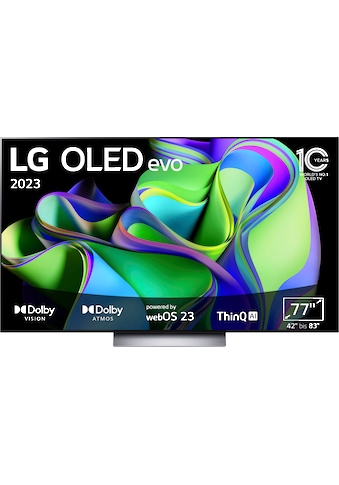 OLED-Fernseher »OLED77C37LA«, 195 cm/77 Zoll, 4K Ultra HD, Smart-TV