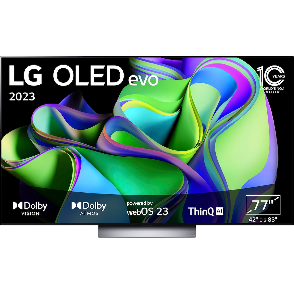 LG OLED-Fernseher »OLED77C37LA«, 195 cm/77 Zoll, 4K Ultra HD, Smart-TV