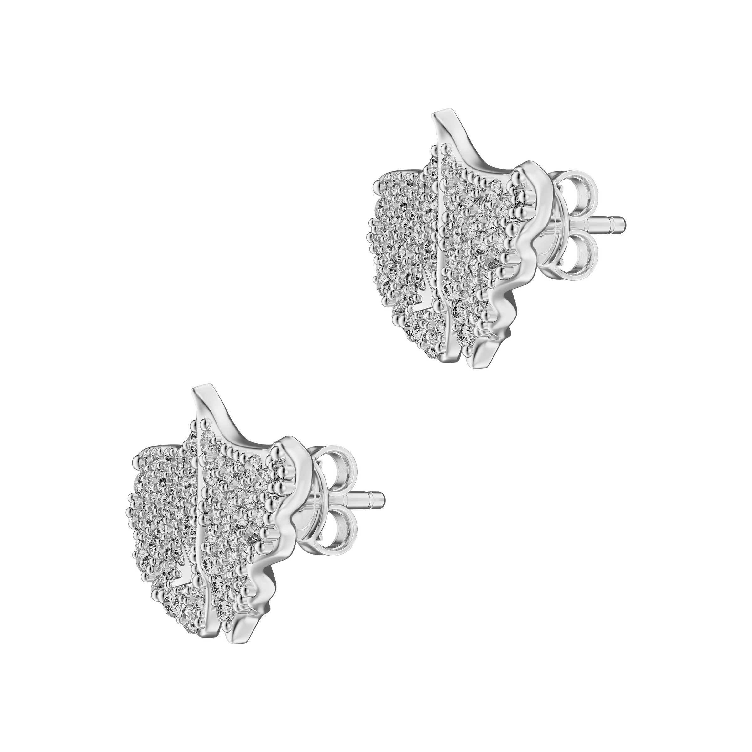 Emporio Armani Paar Ohrstecker mit Zirkonia (synth.)