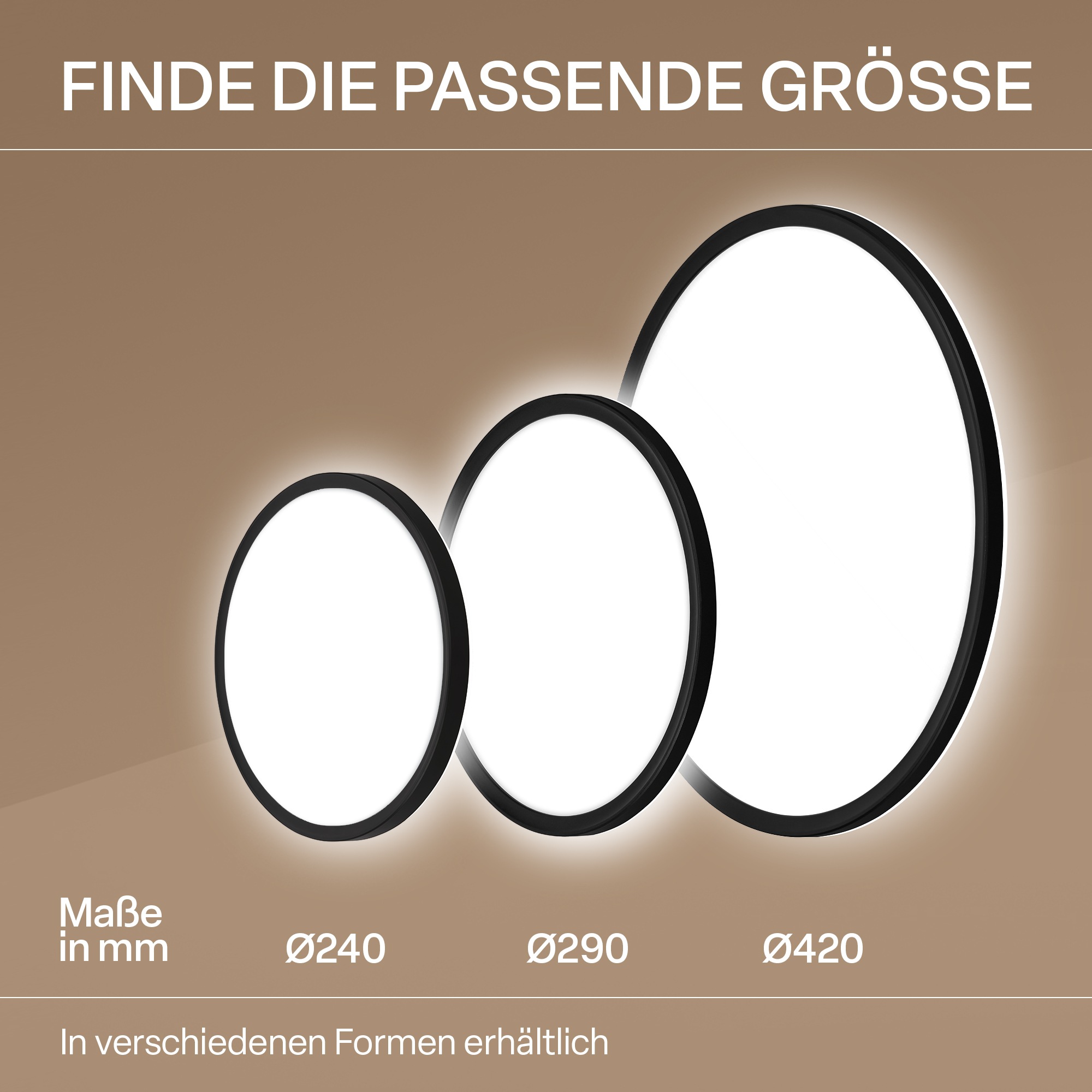 B.K.Licht LED Panel »SHALLOW« LED-Board 1 Stk. Neutralweiß 24x3 cm, Badlampe, Badezimmer, Küche, Wohnzimmer