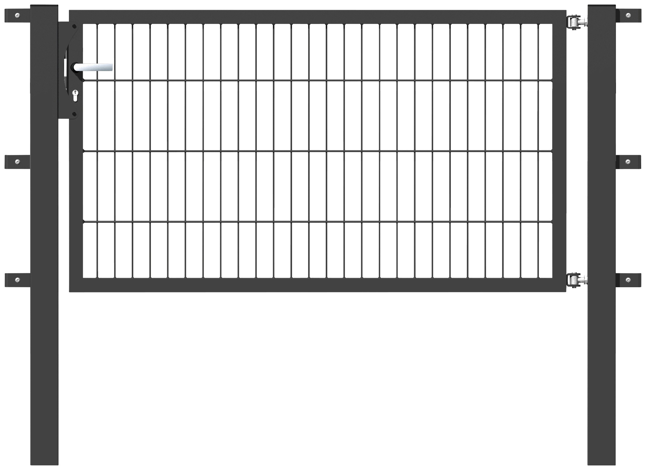 Zauneinzeltür, 150 cm Breite, in versch. Höhen