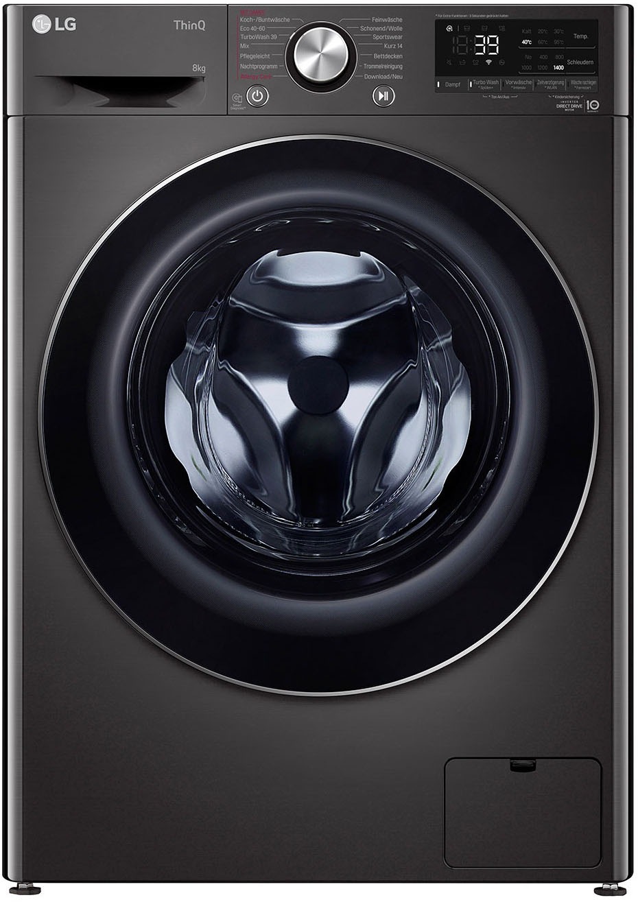 LG Waschmaschine "F4WV708P2BA" 8 kg 1400 U/min TurboWash - Waschen in nur 3 günstig online kaufen