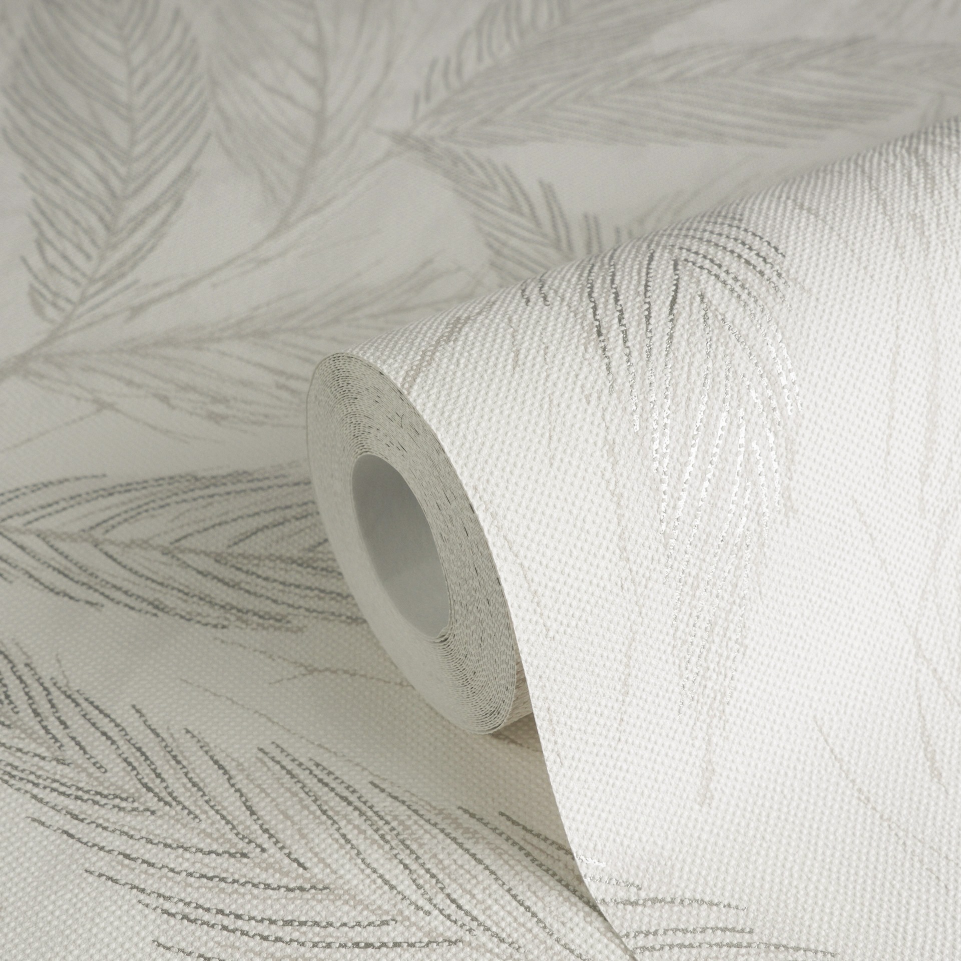 A.S. Création Vliestapete »mit Blätter-Design natürliche Eleganz« matt strukturiert Dekorative Vliestapete mit filigranem Blattmuster