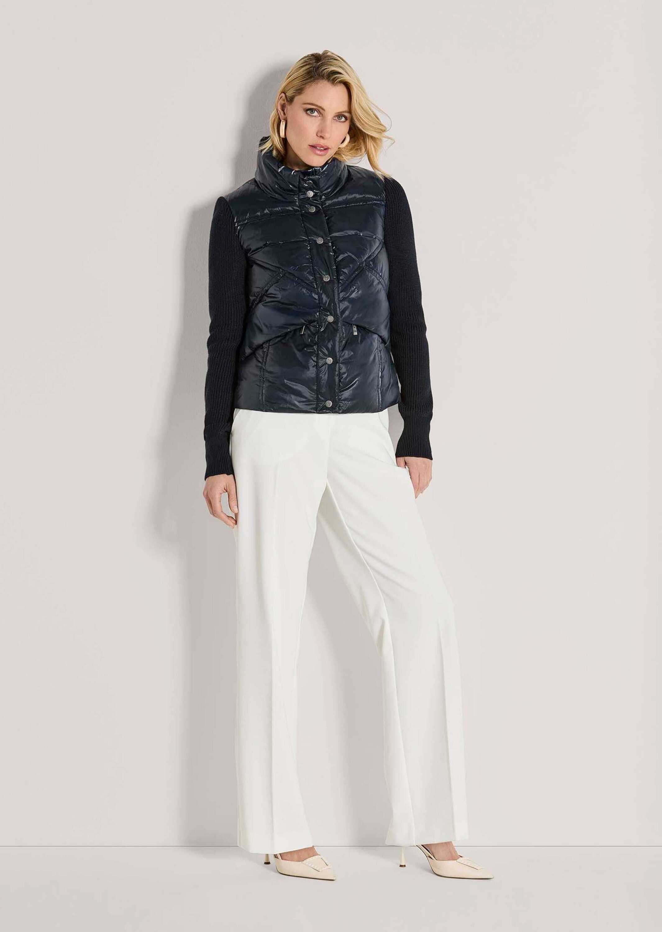 MADELEINE Kurzjacke "Steppjacke Sportive Übergangsjacke mit Strickärmeln" S günstig online kaufen