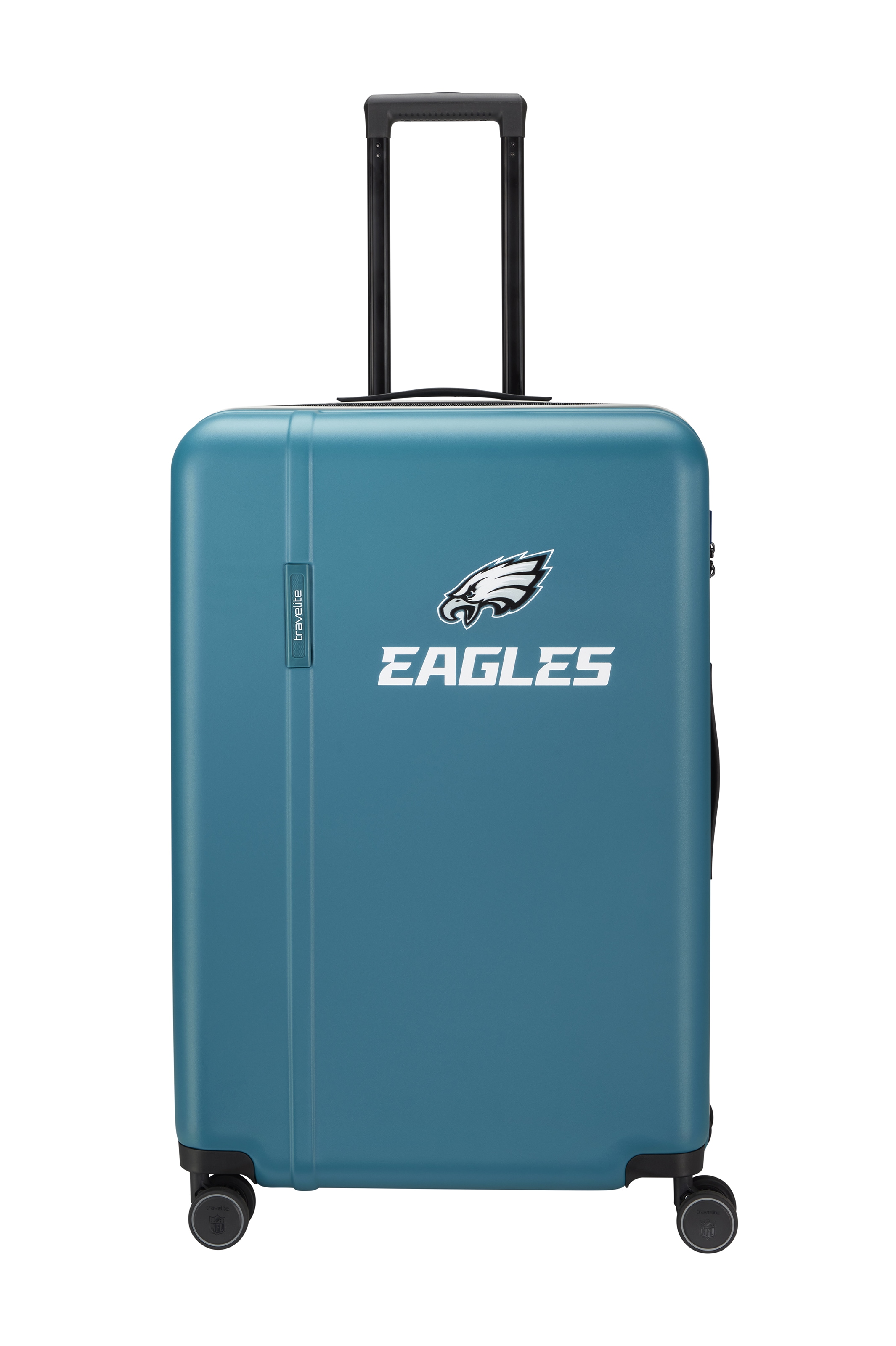 travelite "travelite x NFL Koffer Hartschale" 103 l 4 Rollen mit TSA-Schloss und 4 Doppelrollen – offizielles NFL-Teamdesign