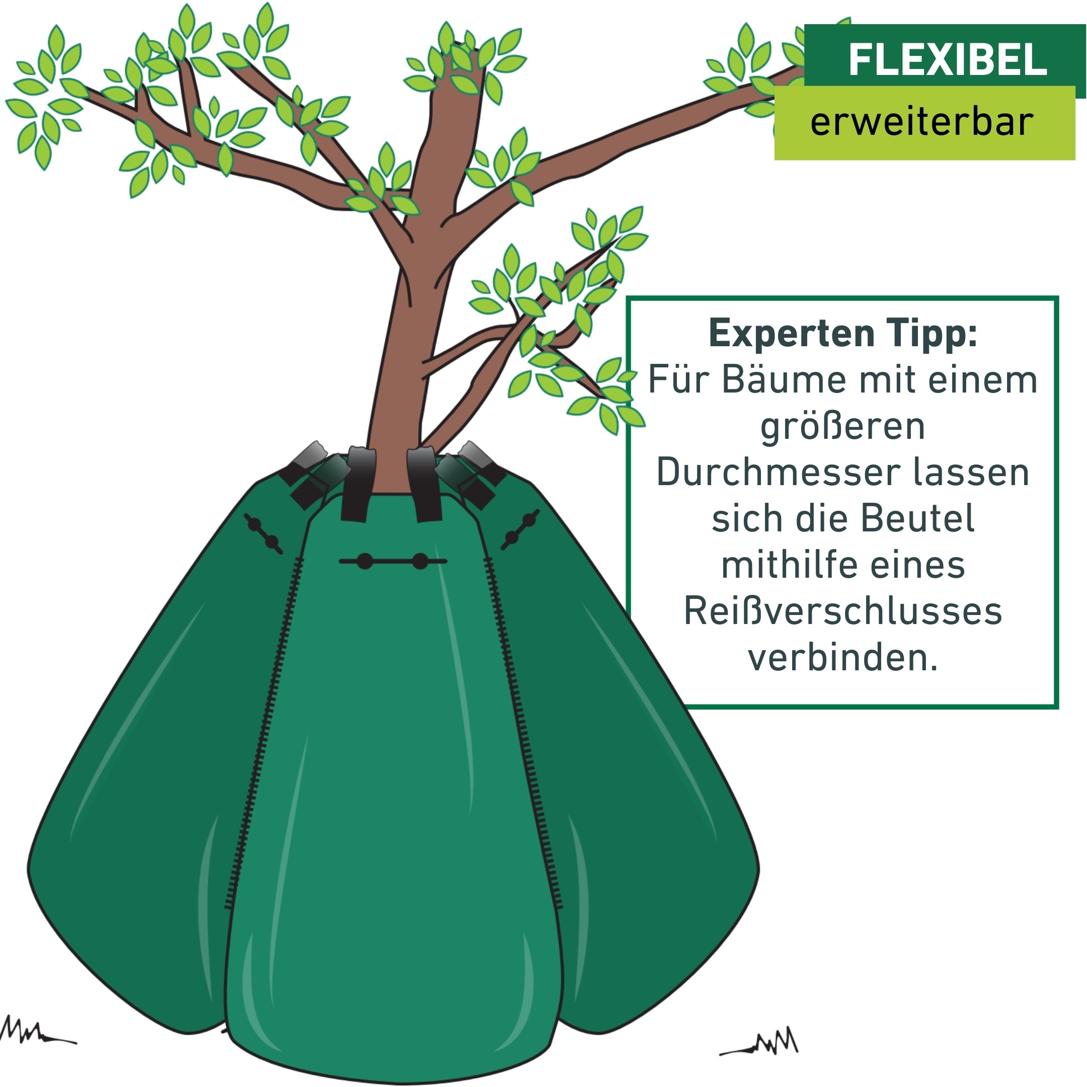 Windhager Bewässerungssystem »Baumbewässerungsbeutel« ()  zur konstanten Tröpfchenbewässerung von Bäumen