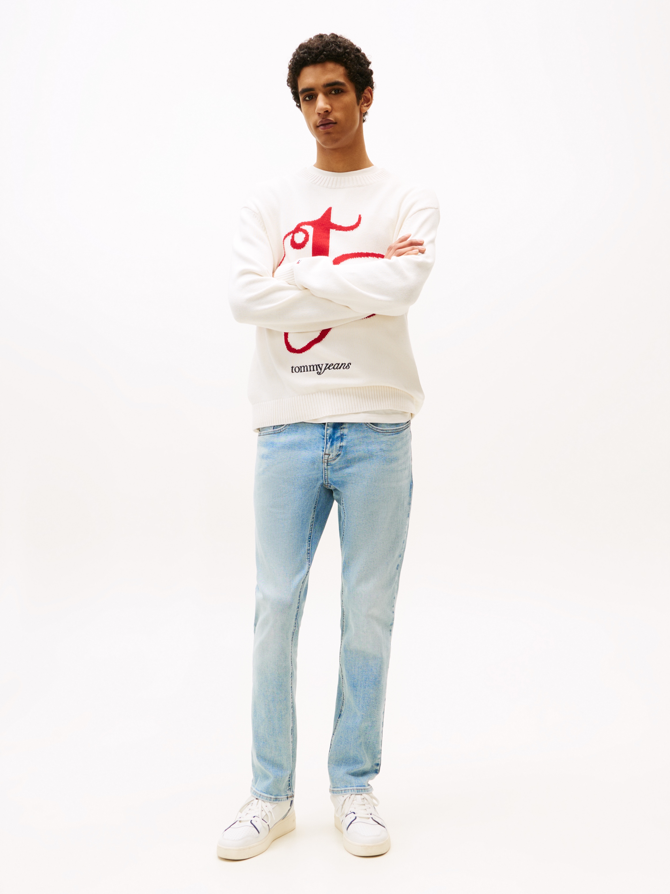 Tommy Jeans Slim-fit-Jeans »Scanton Slim Denim«, Mit Gürtelschlaufen