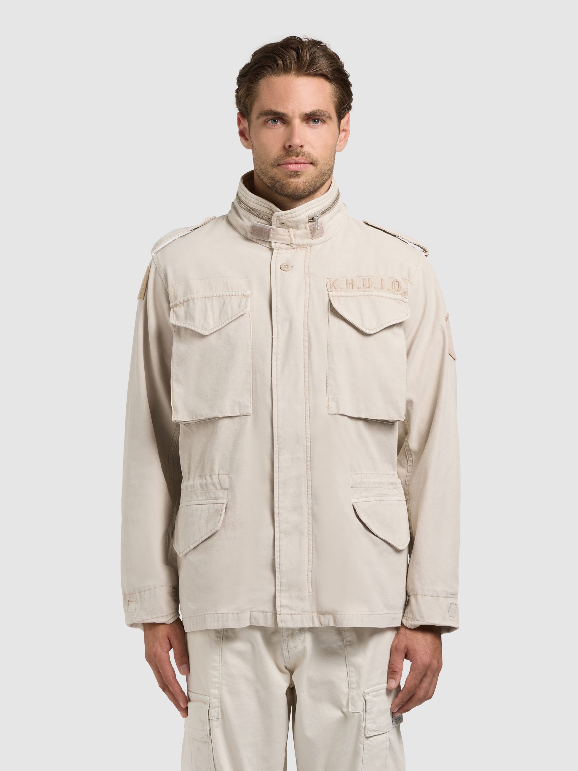 khujo Fieldjacket »GENE« mit Kapuze