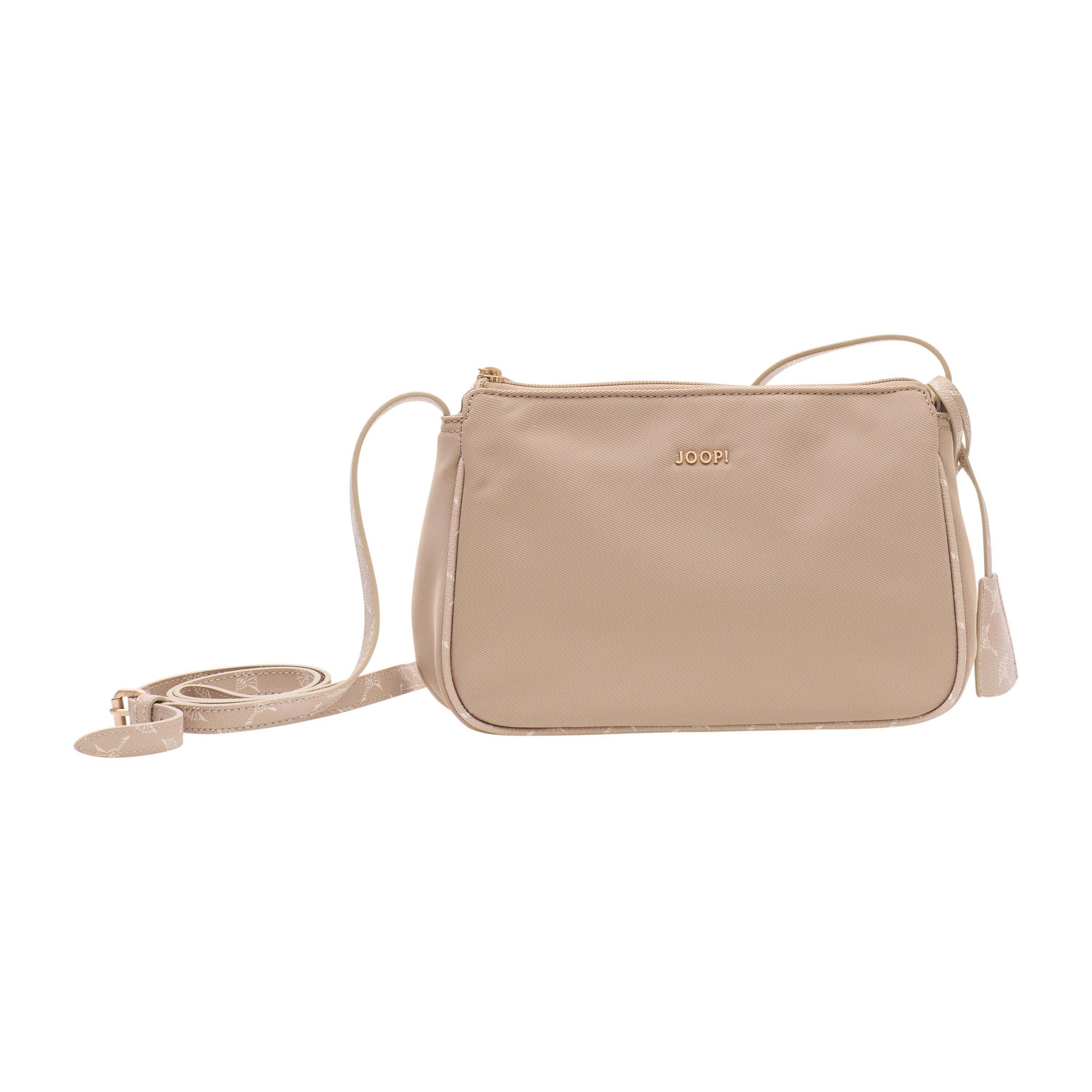 JOOP Schultertasche "roma jasmina shoulderbag shz" Damen Henkeltasche, Handtasche, Umhängetasche mit Logoapplikation