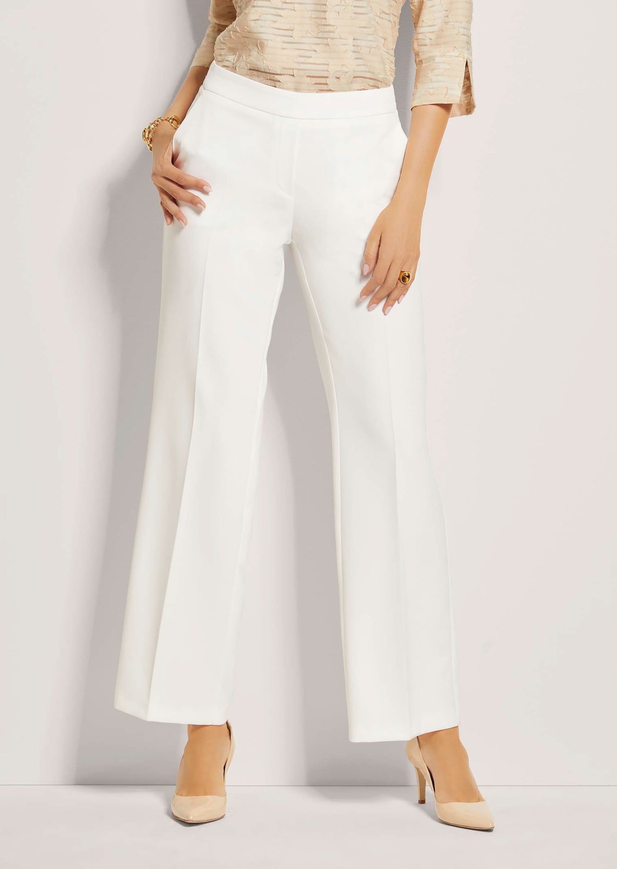 MADELEINE Stoffhose »Schlupfhose Elegante Damenhose mit Bügelfalten«