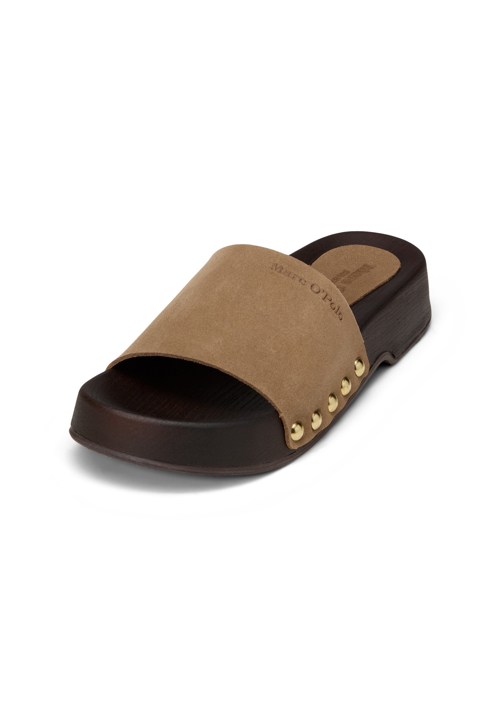 Sandale MARC O'POLO "aus weichem Veloursleder", Herren, Gr. 39, faded braun, Obermaterial: 100% Leder (Rind), unifarben, Schuhe Sandale 2